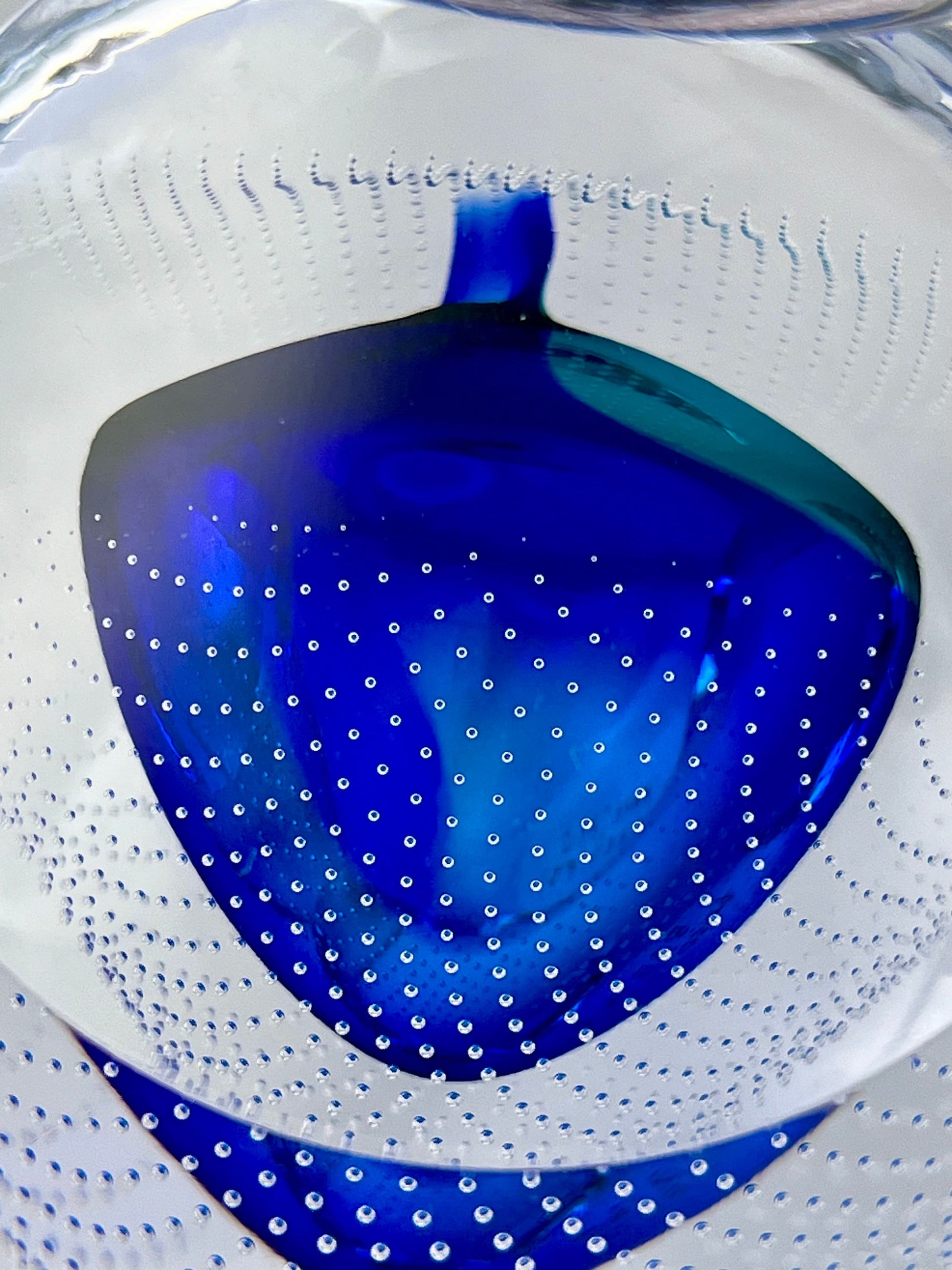 Handmade Blown Art Glass Shaped Sculpture