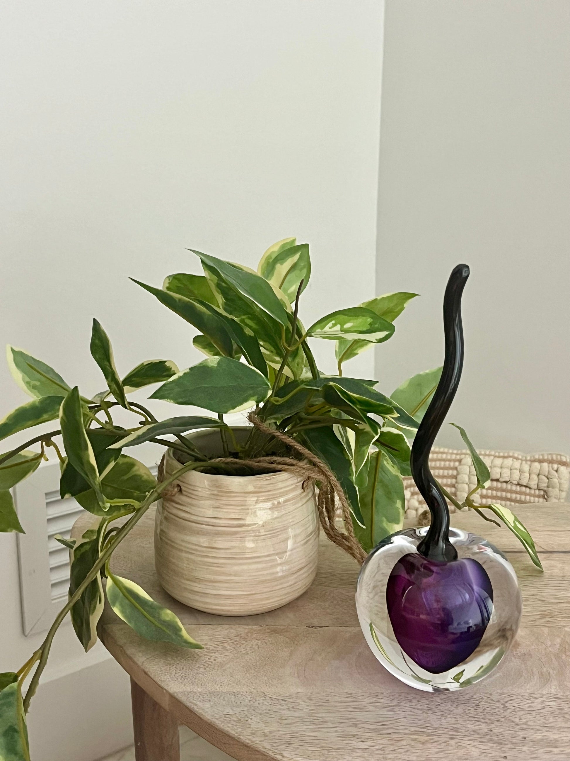 Handmade Blown Art Glass Shaped Sculpture