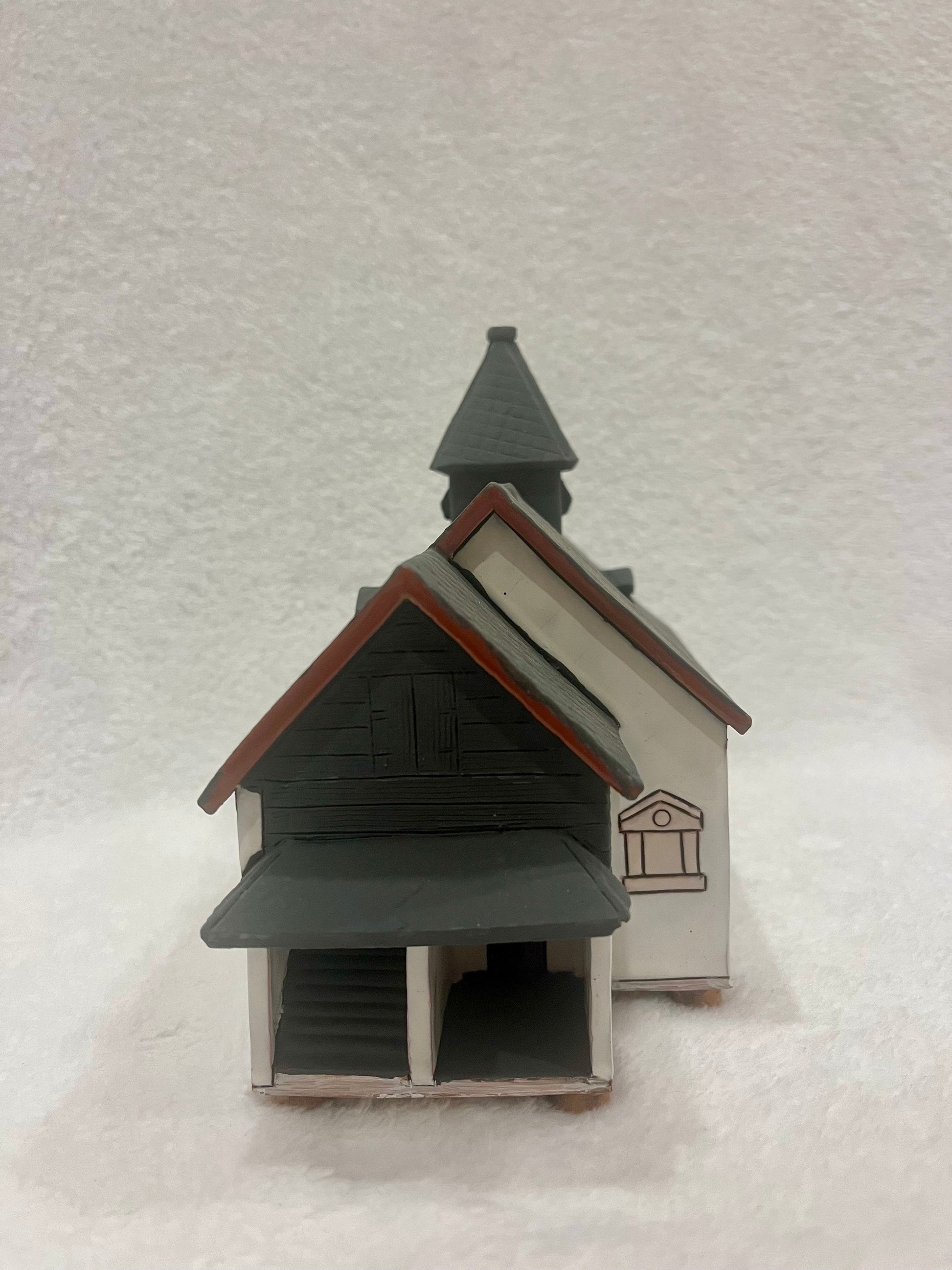 Christmas Ceramic House Art Tealight Candle Holder Room Decoration Handcrafted Collectible Miniature House GC68