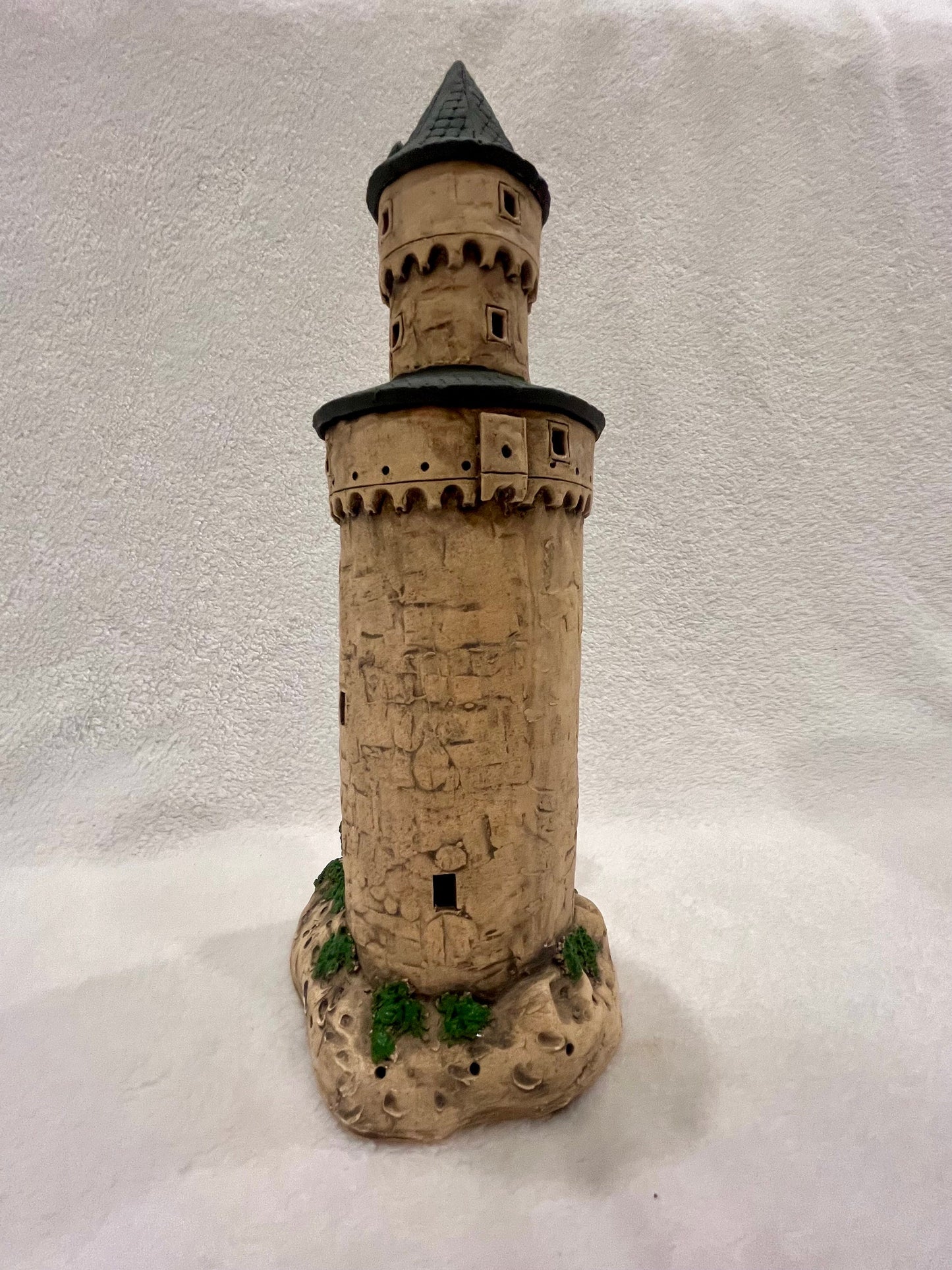 Christmas Ceramic House Art Tealight Candle Holder Room Decoration Handcrafted Collectible Miniature House GC97