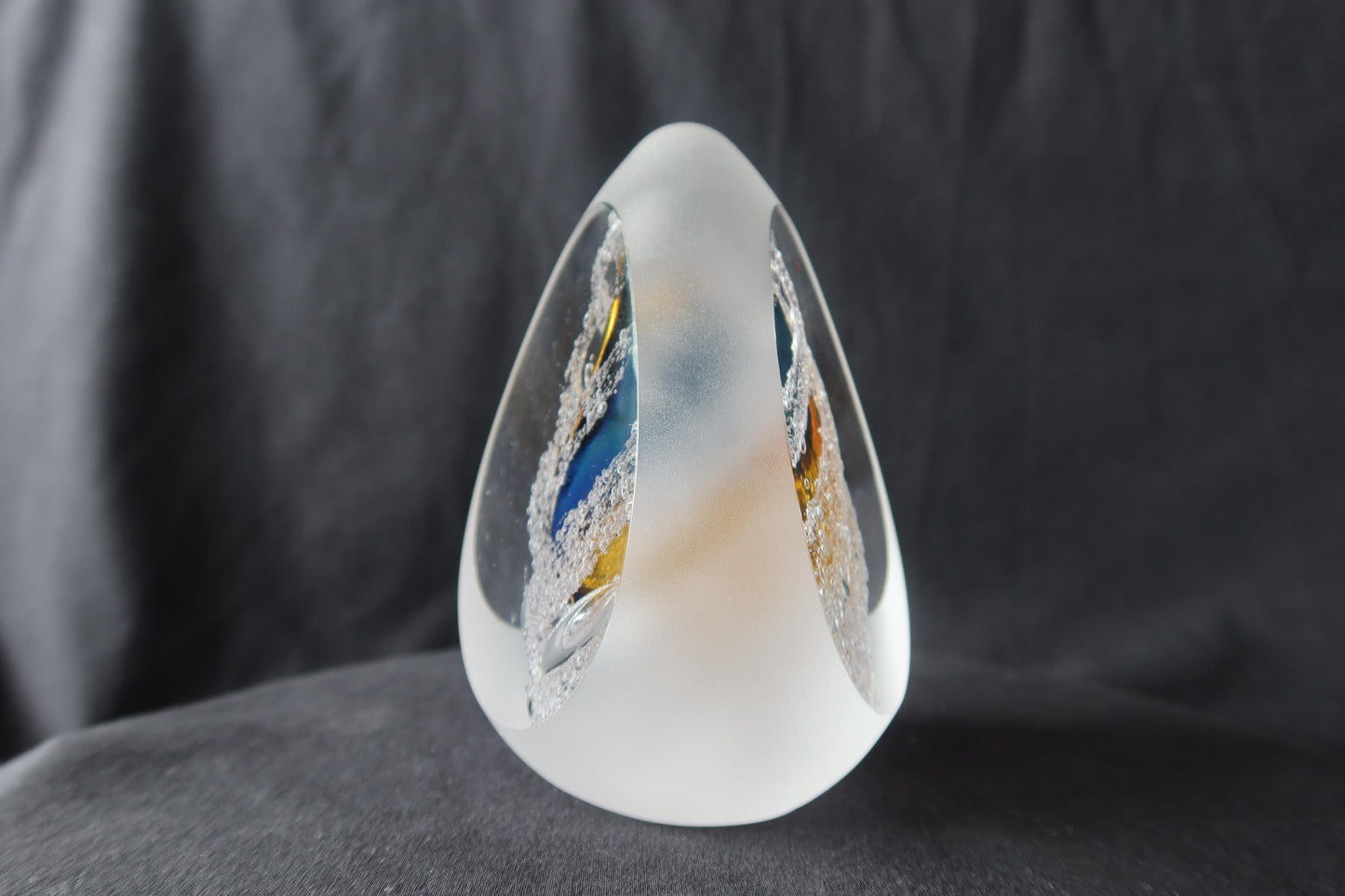 Handmade Blown Art Glass Shaped Sculpture