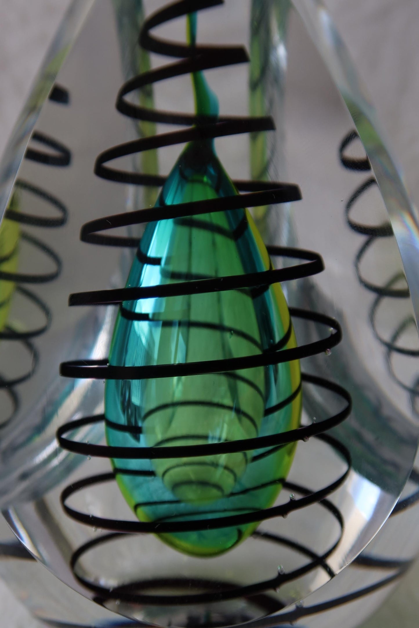 Handmade Blown Art Glass Shaped Sculpture