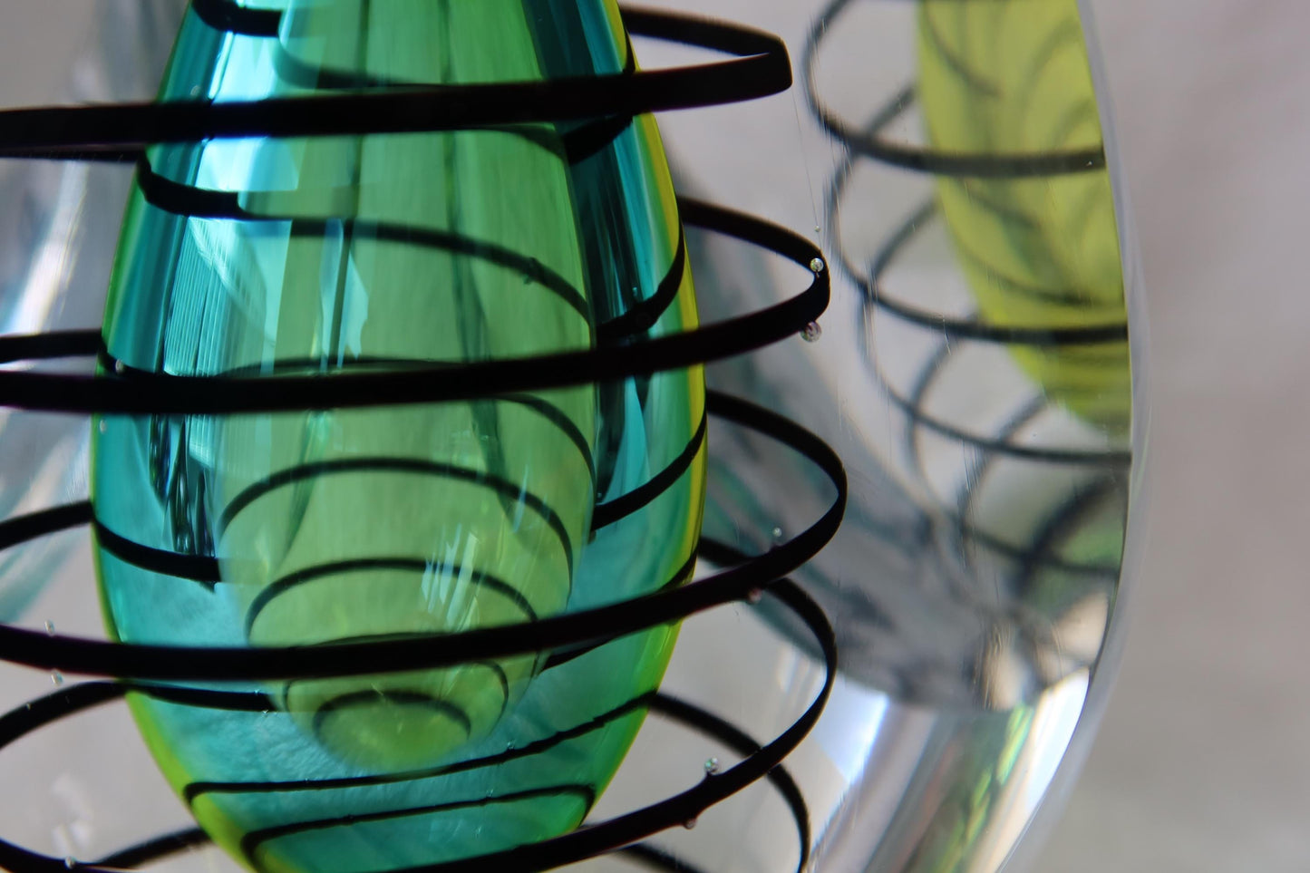 Handmade Blown Art Glass Shaped Sculpture