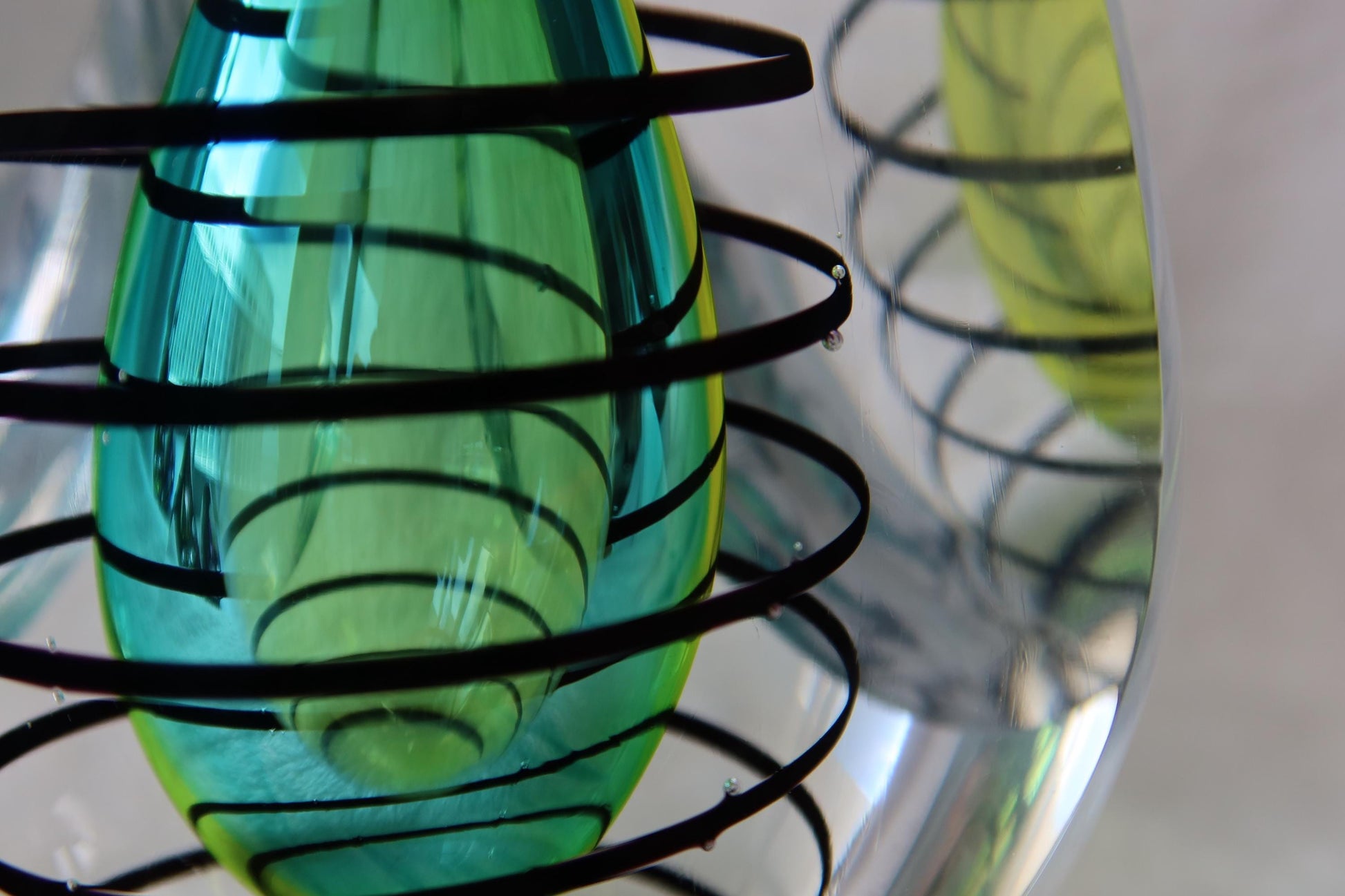 Handmade Blown Art Glass Shaped Sculpture