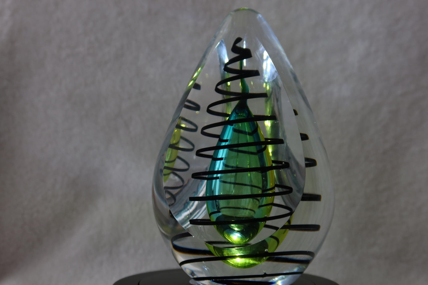 Handmade Blown Art Glass Shaped Sculpture