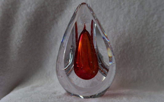 Handmade Blown Art Glass Shaped Sculpture