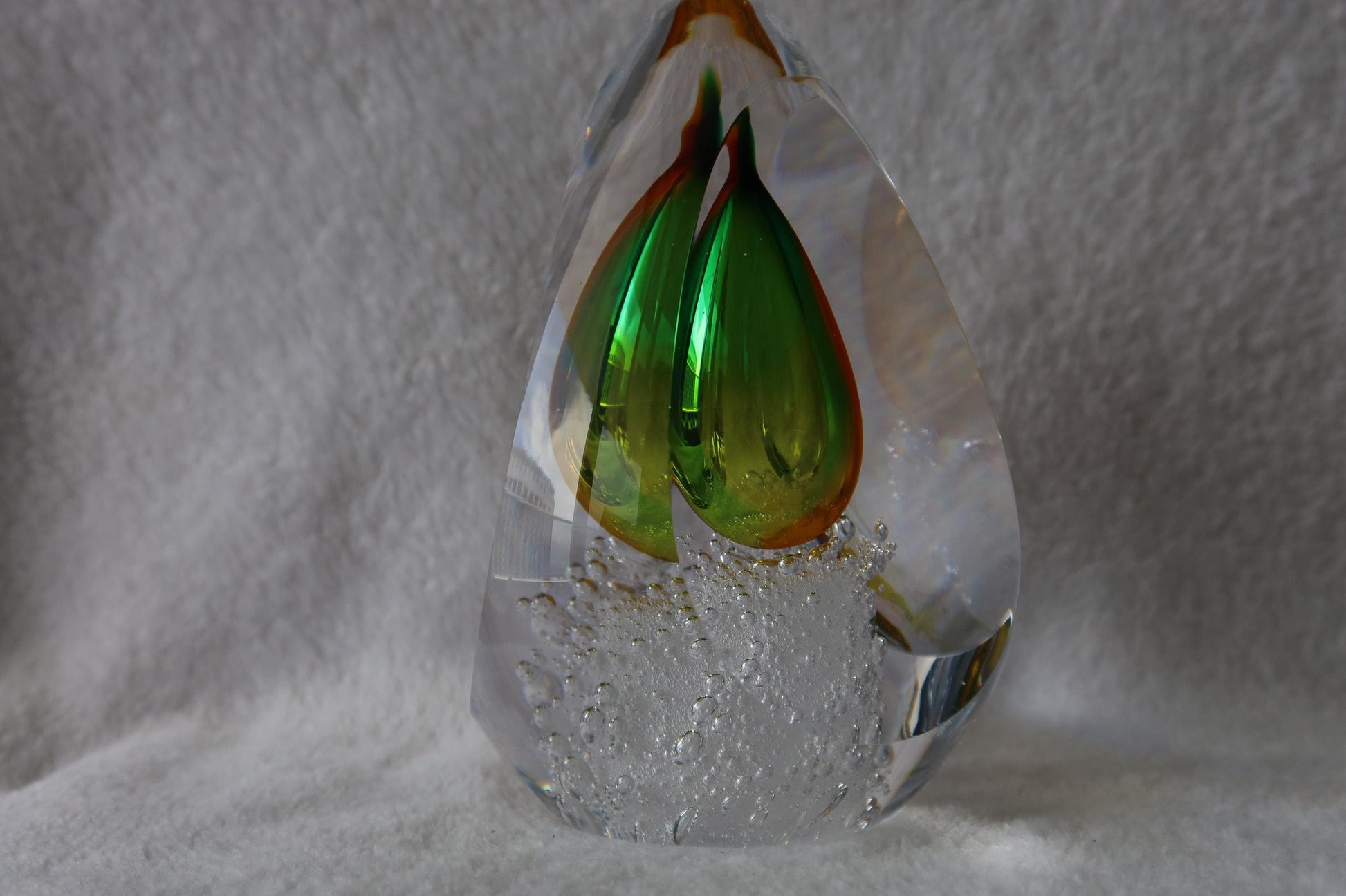 Handmade Blown Art Glass Shaped Sculpture