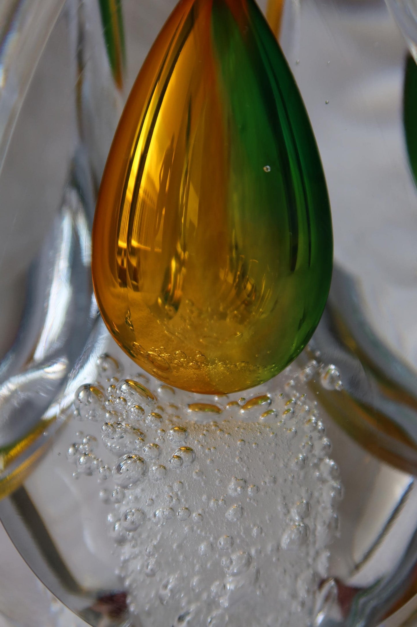 Handmade Blown Art Glass Shaped Sculpture