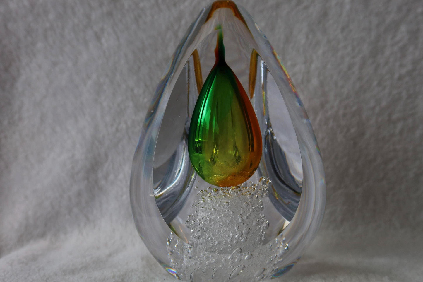 Handmade Blown Art Glass Shaped Sculpture