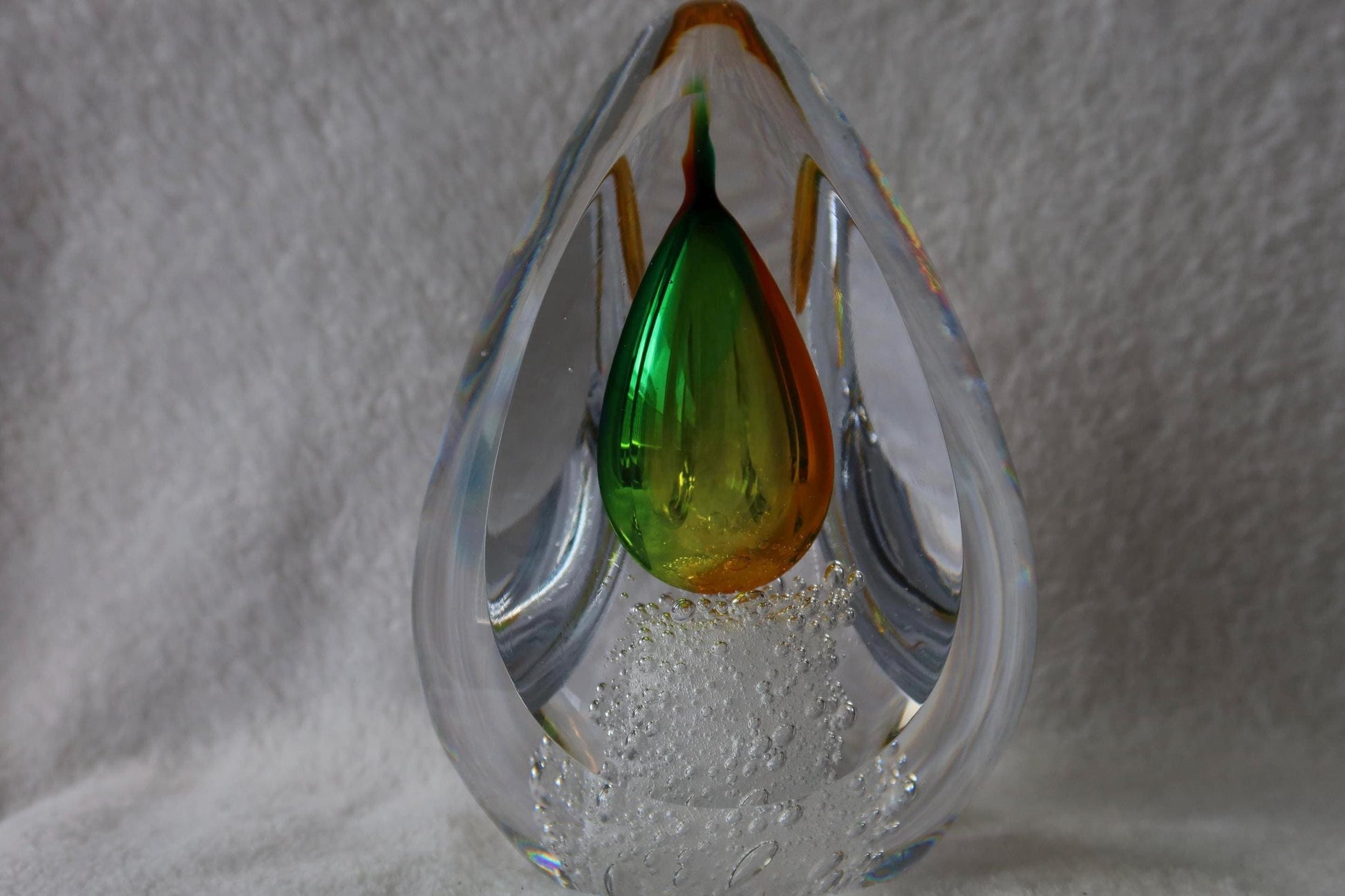 Handmade Blown Art Glass Shaped Sculpture