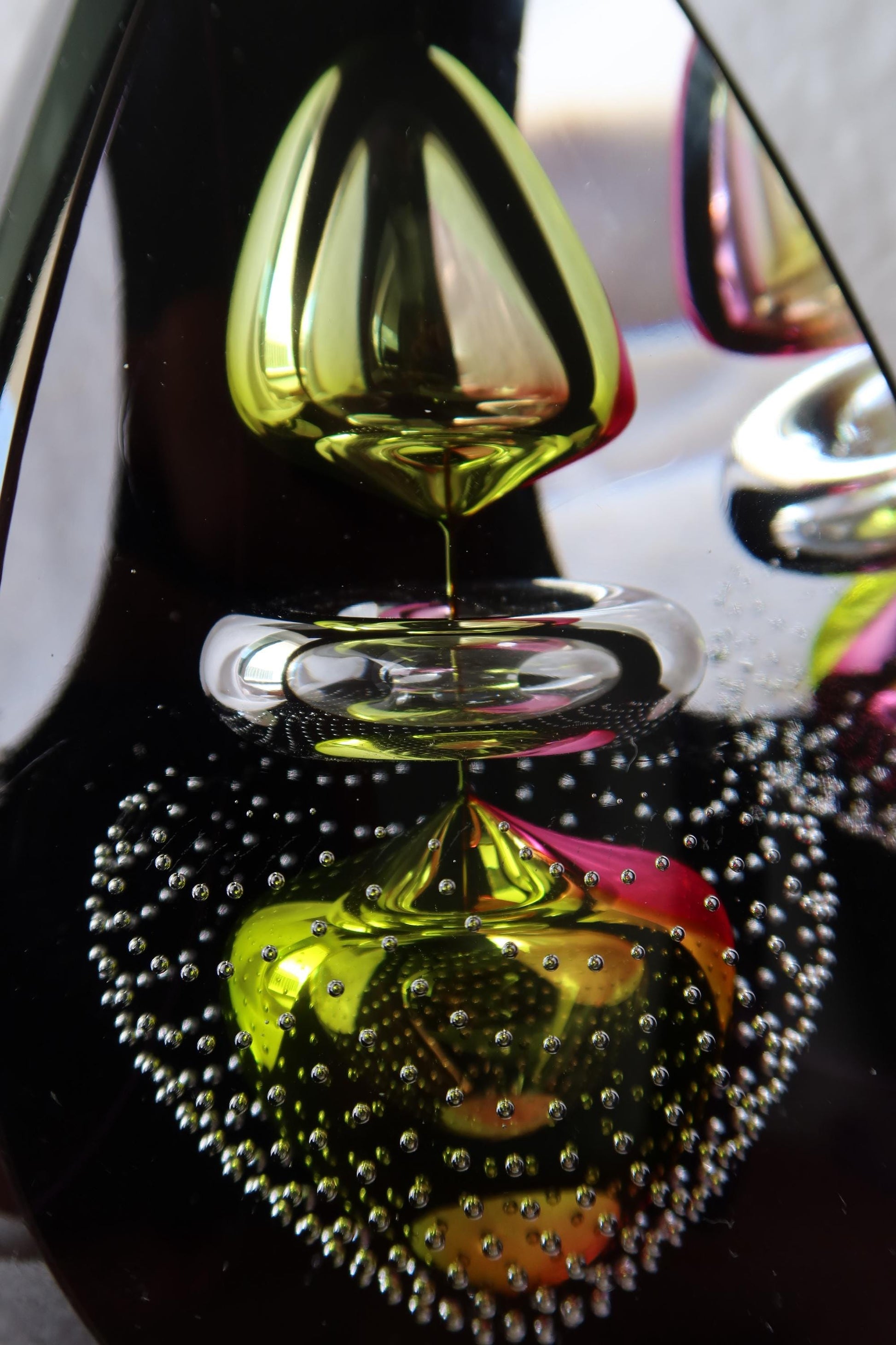 Handmade Blown Art Glass Shaped Sculpture