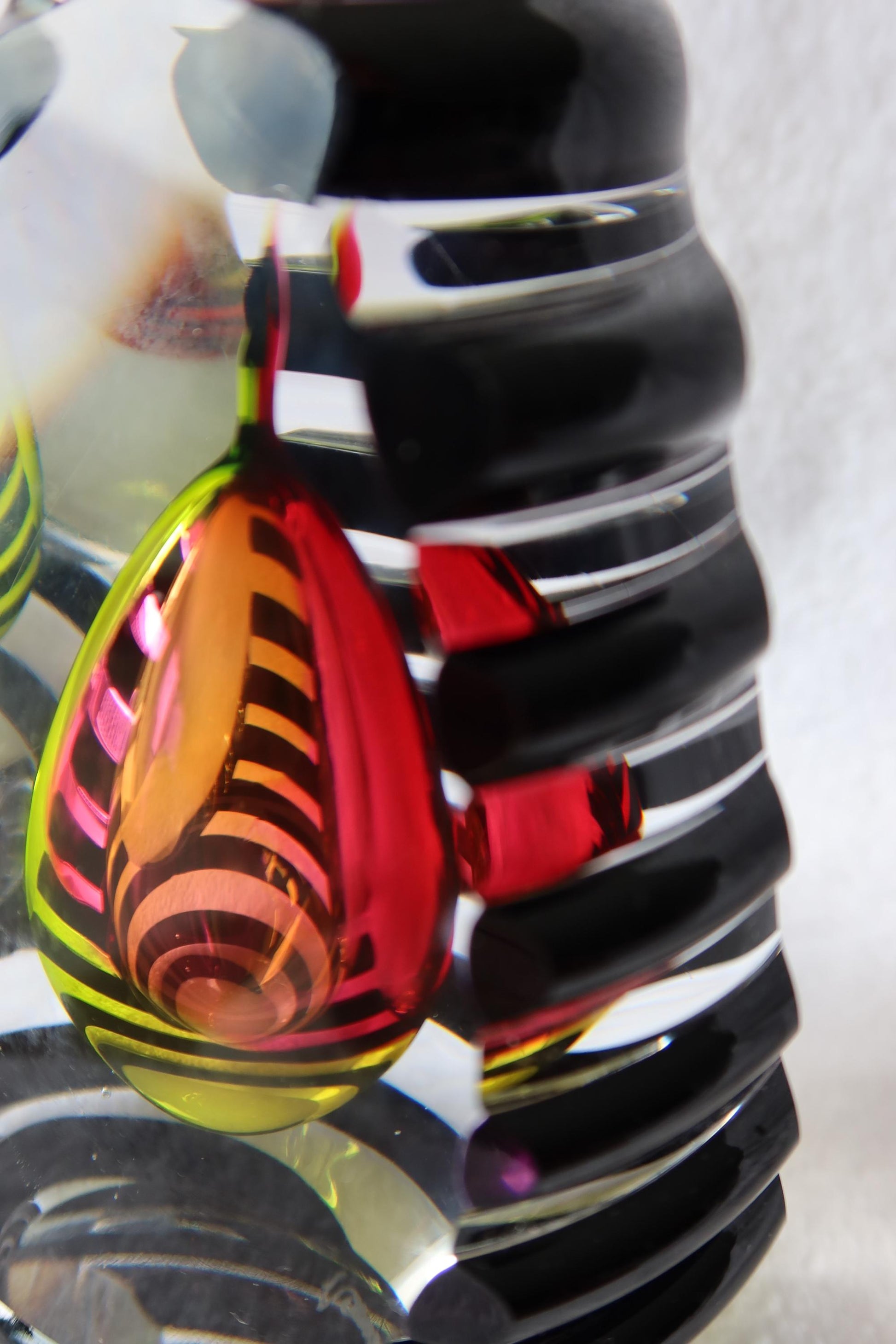 Handmade Blown Art Glass Shaped Sculpture