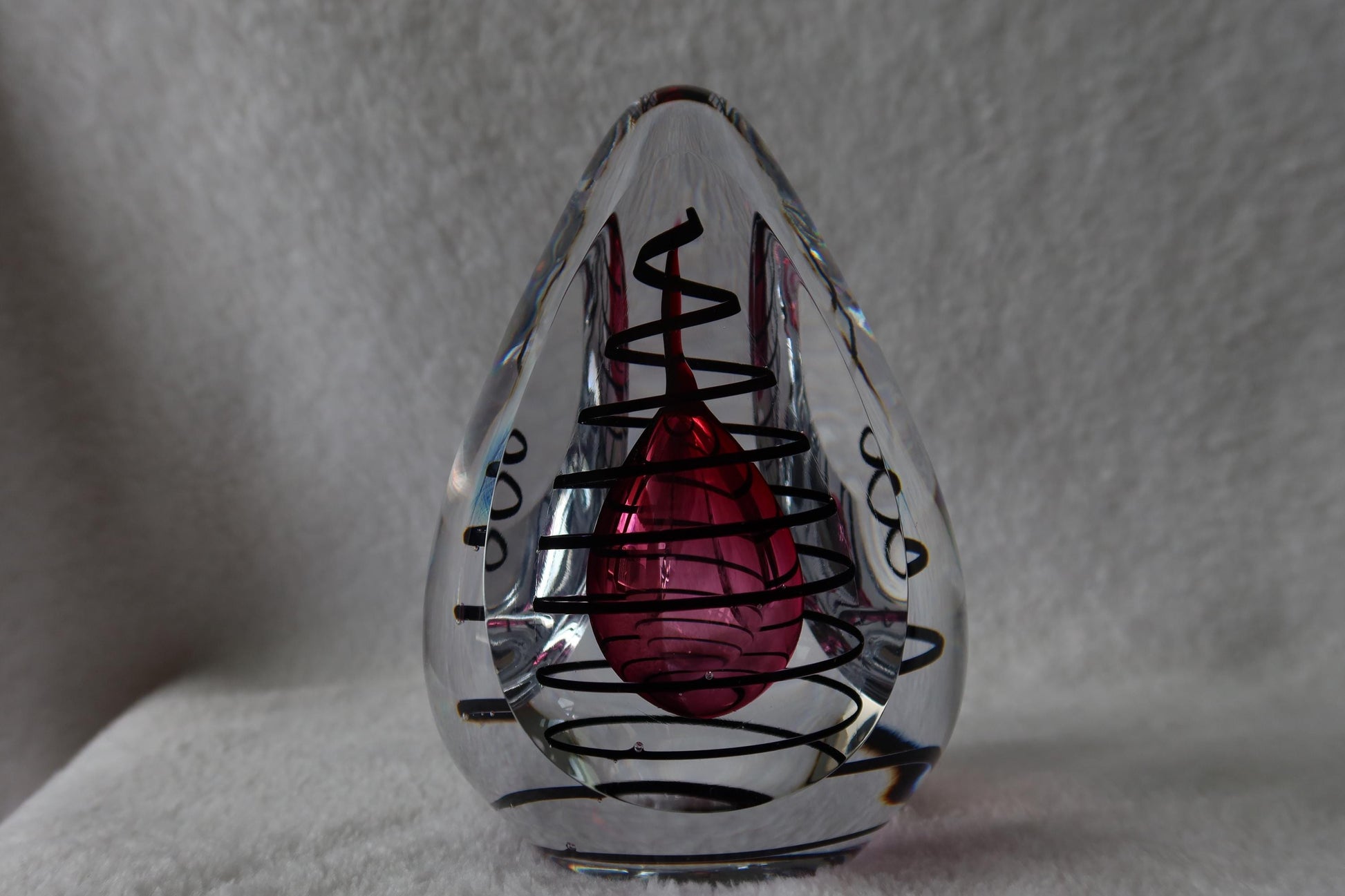 Handmade Blown Art Glass Shaped Sculpture