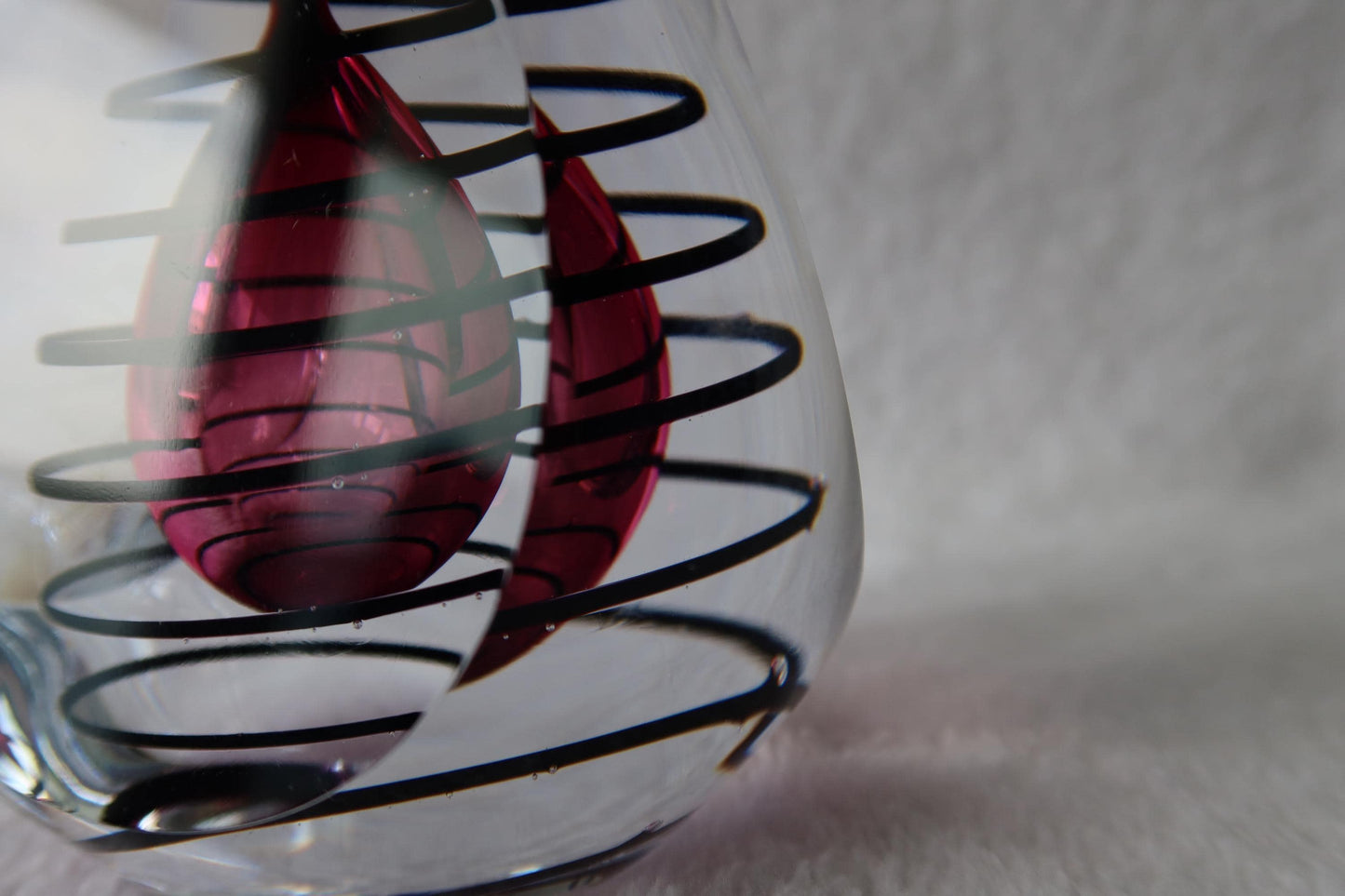 Handmade Blown Art Glass Shaped Sculpture