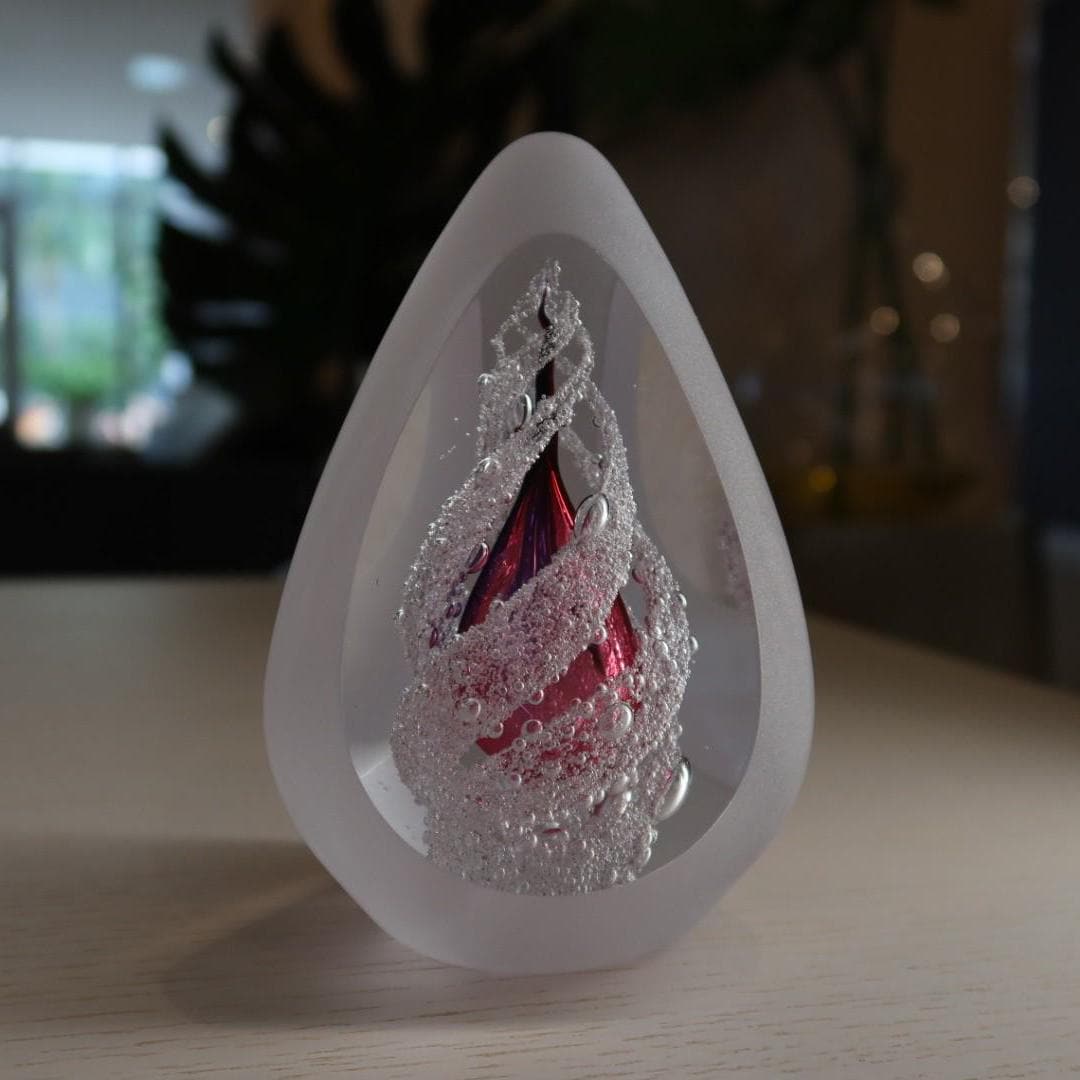 Handmade Blown Art Glass Shaped Sculpture