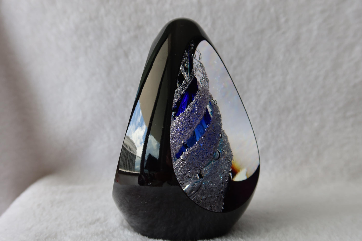 Handmade Blown Art Glass Shaped Sculpture
