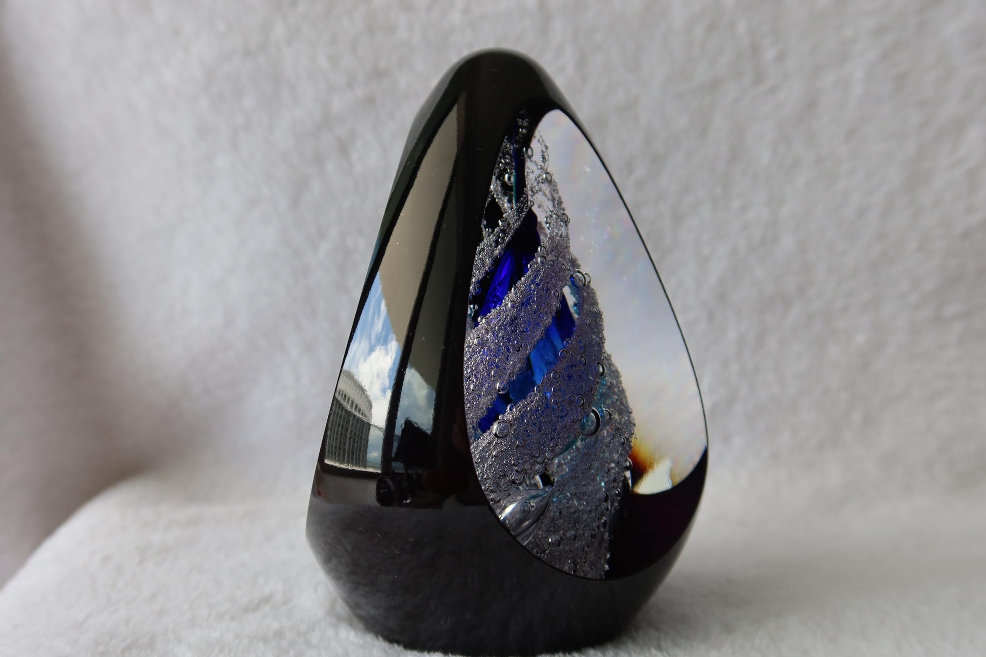 Handmade Blown Art Glass Shaped Sculpture