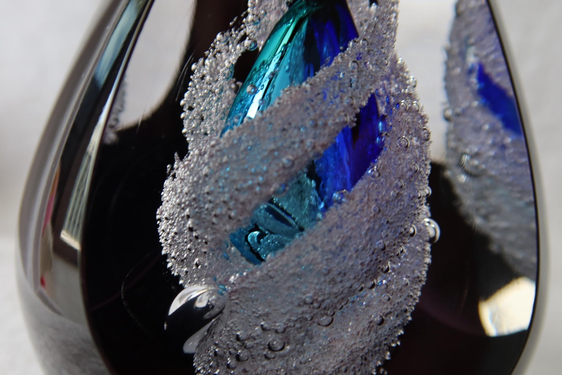 Handmade Blown Art Glass Shaped Sculpture