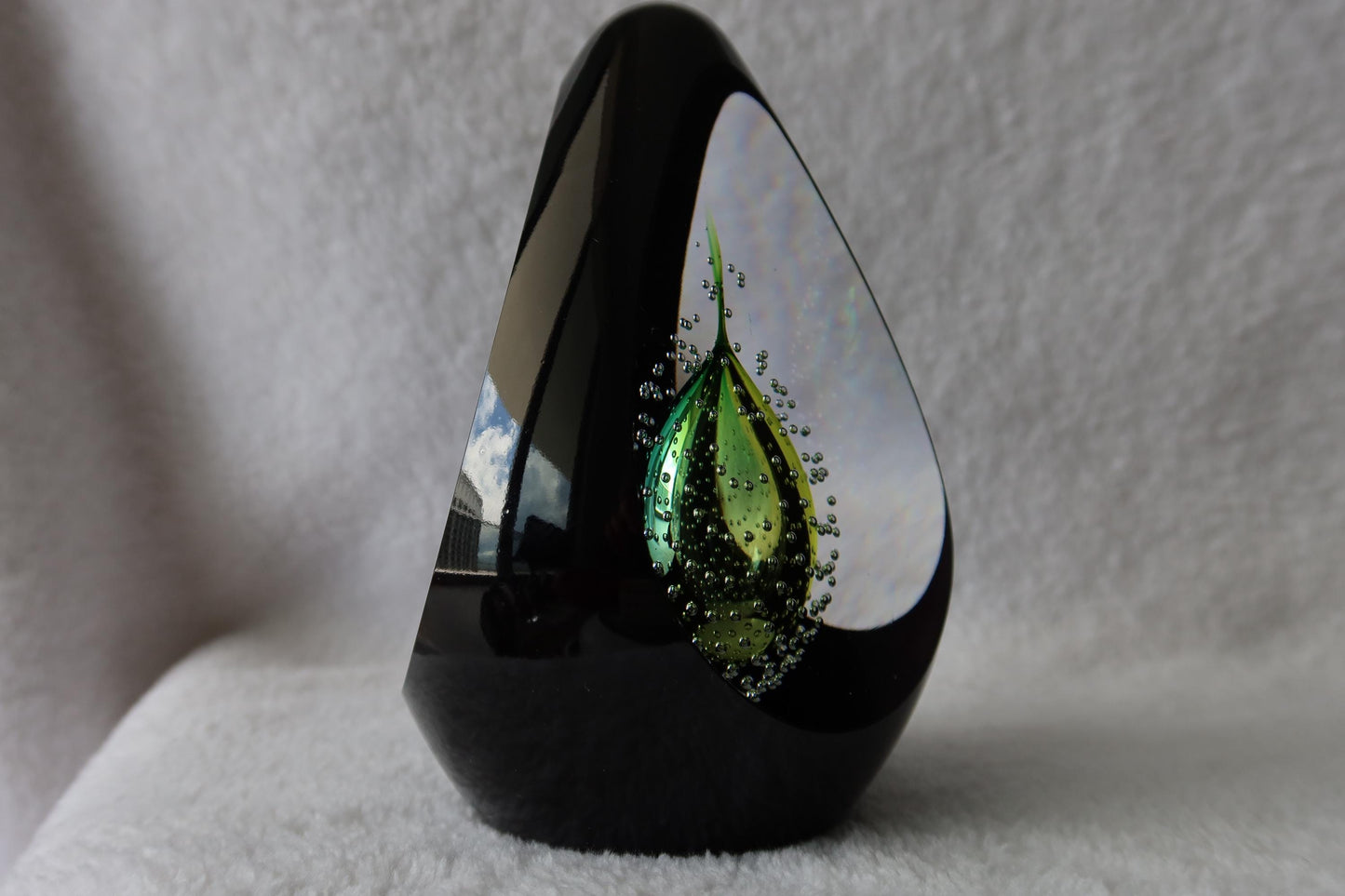 Handmade Blown Art Glass Shaped Sculpture