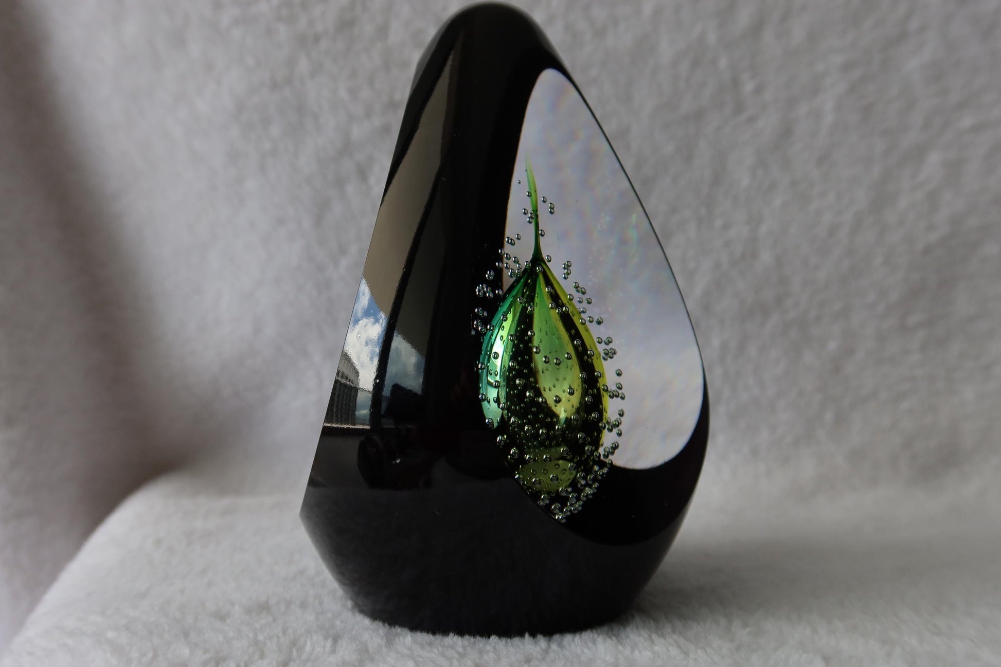 Handmade Blown Art Glass Shaped Sculpture