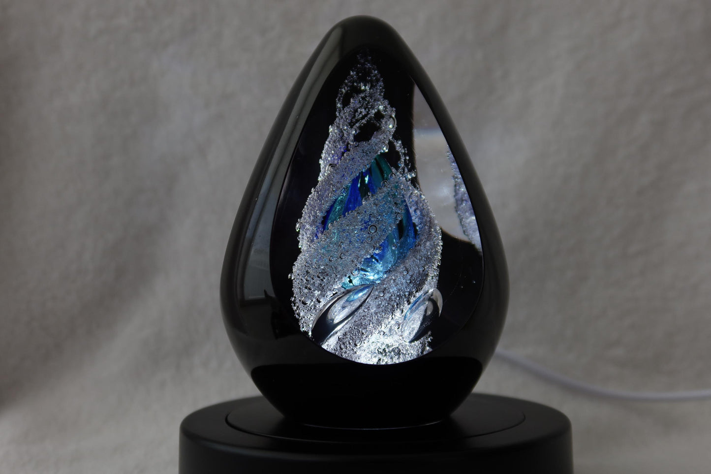 Handmade Blown Art Glass Shaped Sculpture