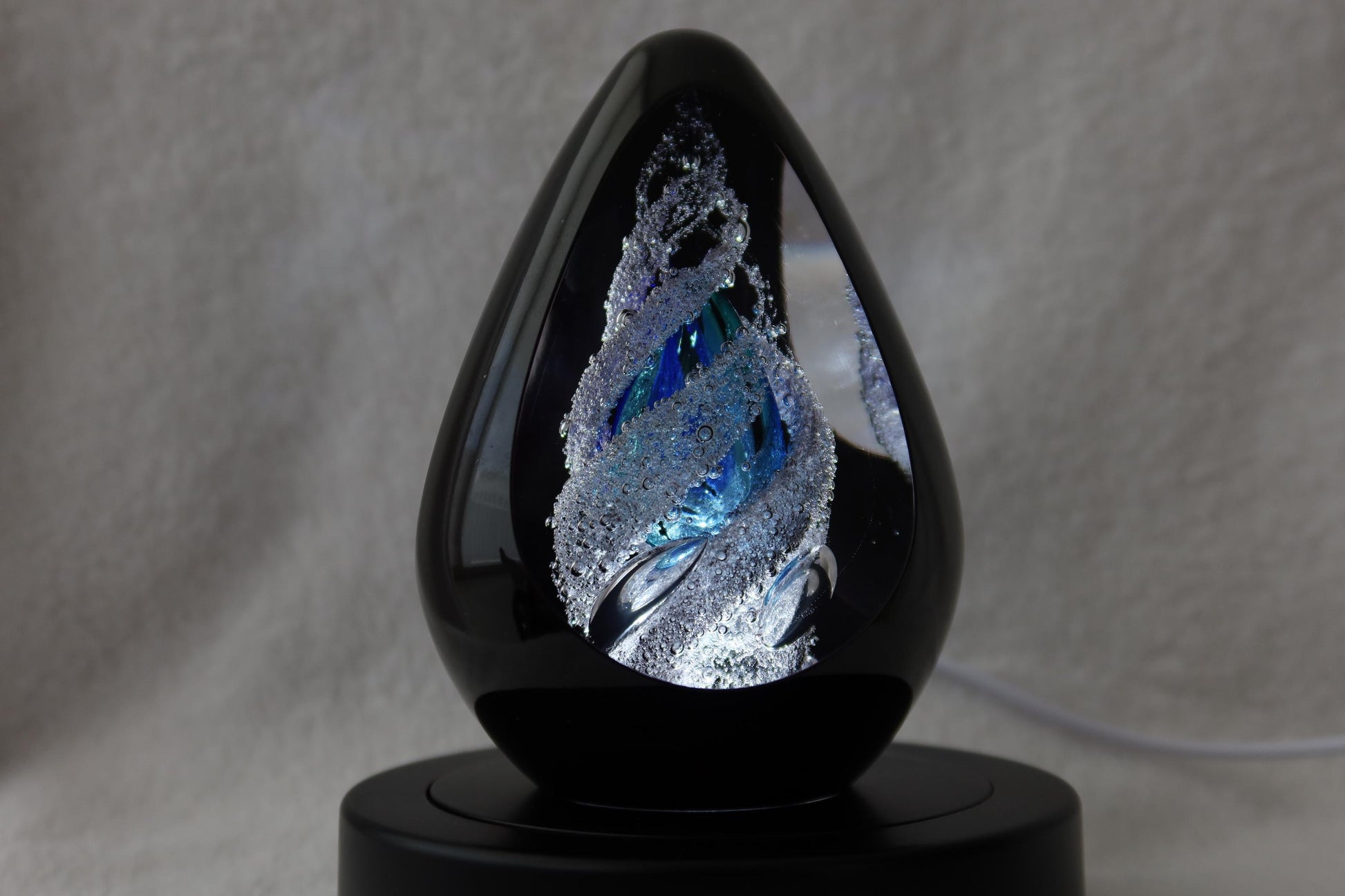 Handmade Blown Art Glass Shaped Sculpture