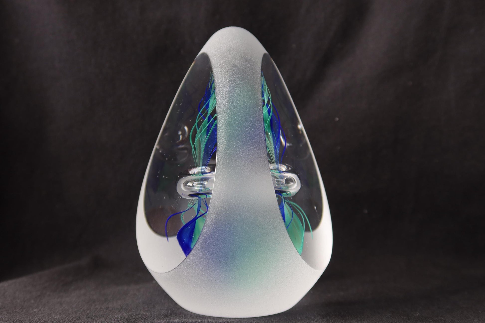 Handmade Blown Art Glass Shaped Sculpture