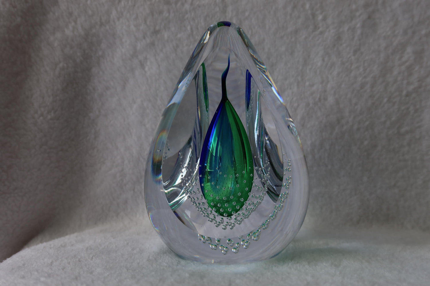 Handmade Blown Art Glass Shaped Sculpture
