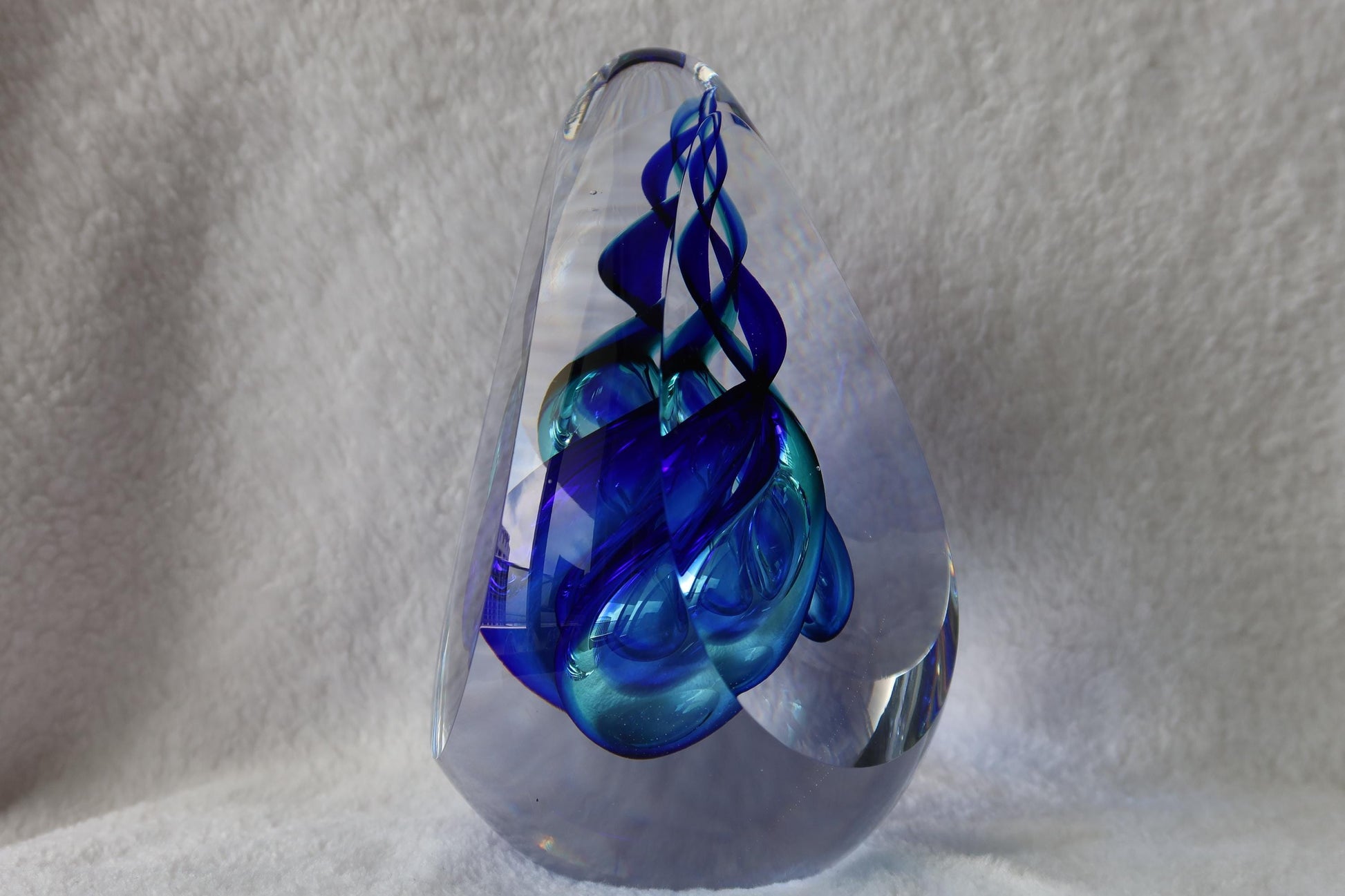 Handmade Blown Art Glass Shaped Sculpture