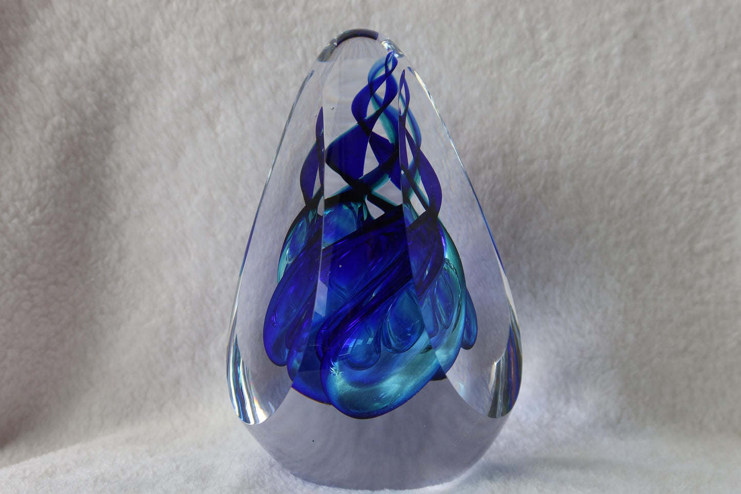 Handmade Blown Art Glass Shaped Sculpture