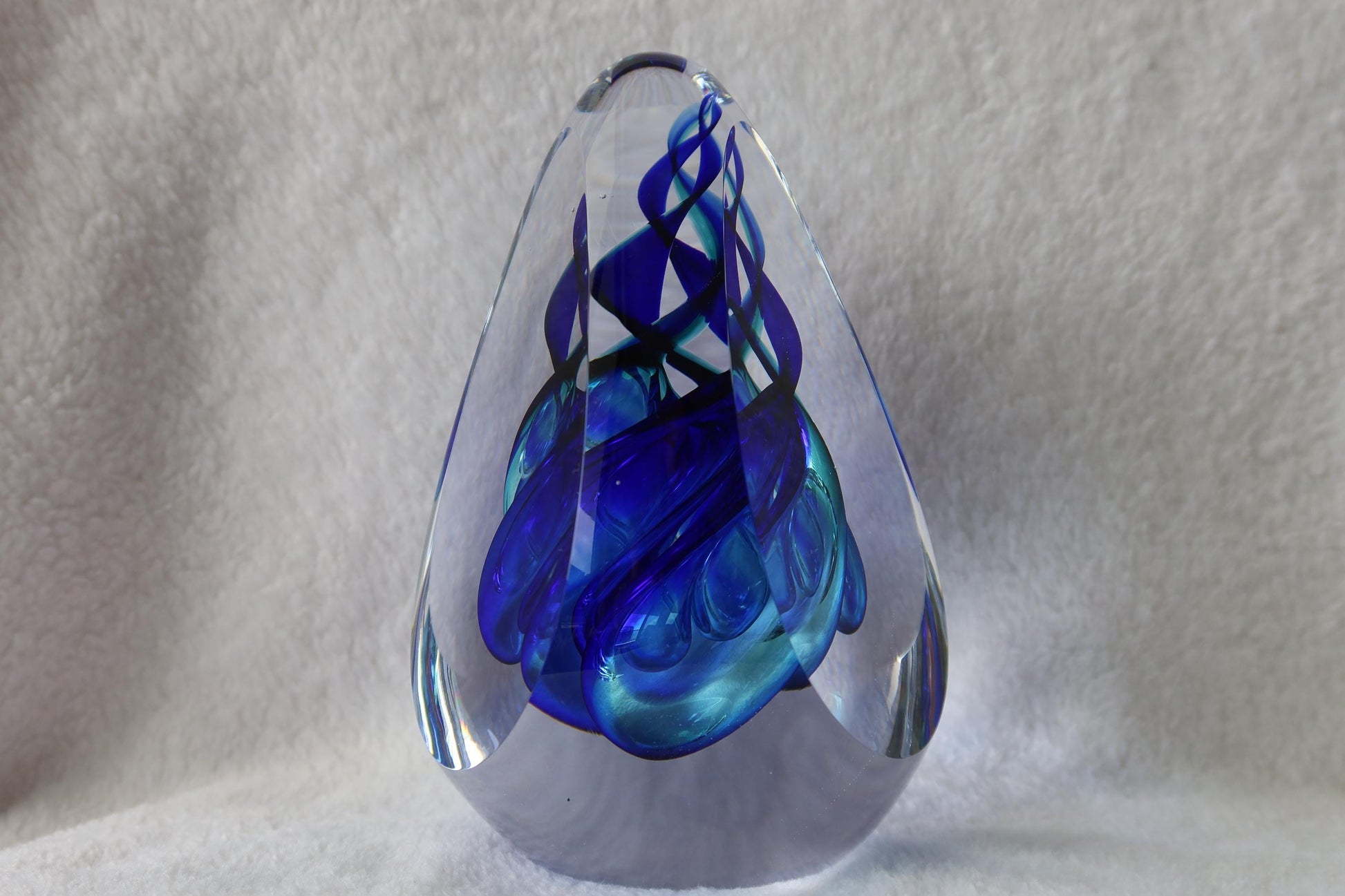 Handmade Blown Art Glass Shaped Sculpture