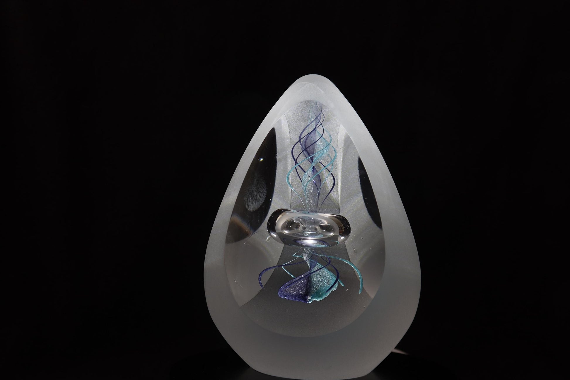 Handmade Blown Art Glass Shaped Sculpture