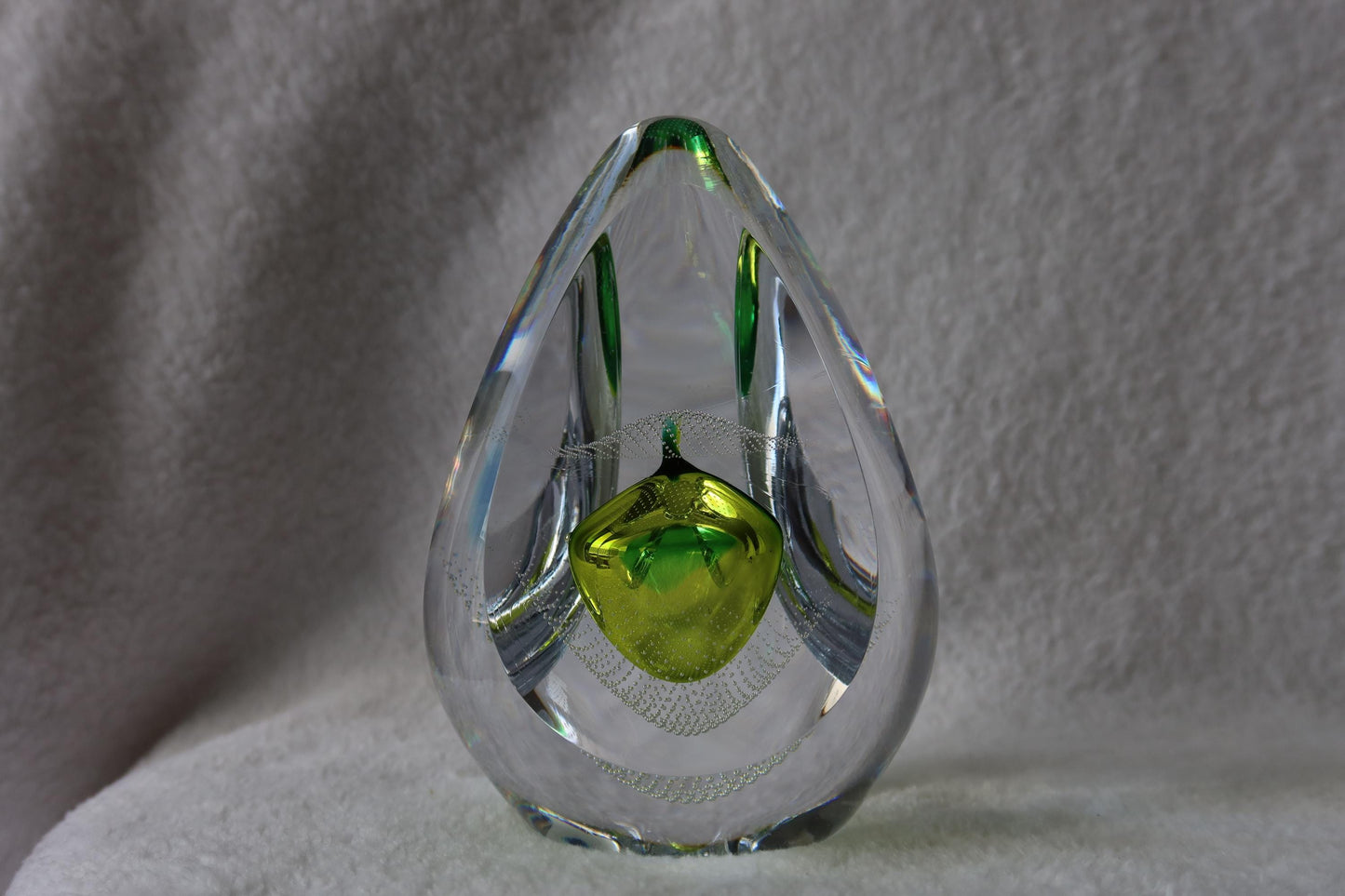 Handmade Blown Art Glass Shaped Sculpture