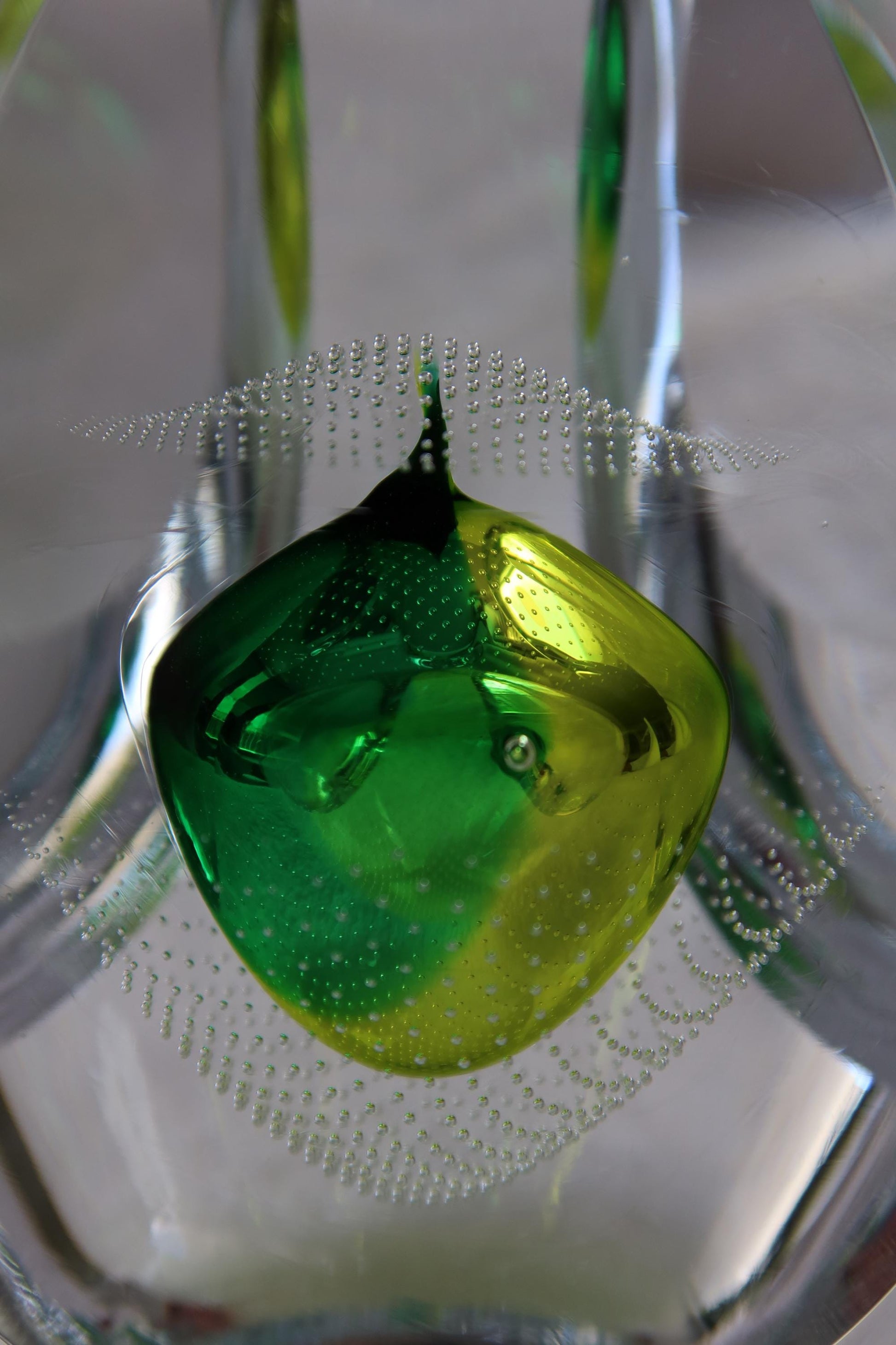 Handmade Blown Art Glass Shaped Sculpture