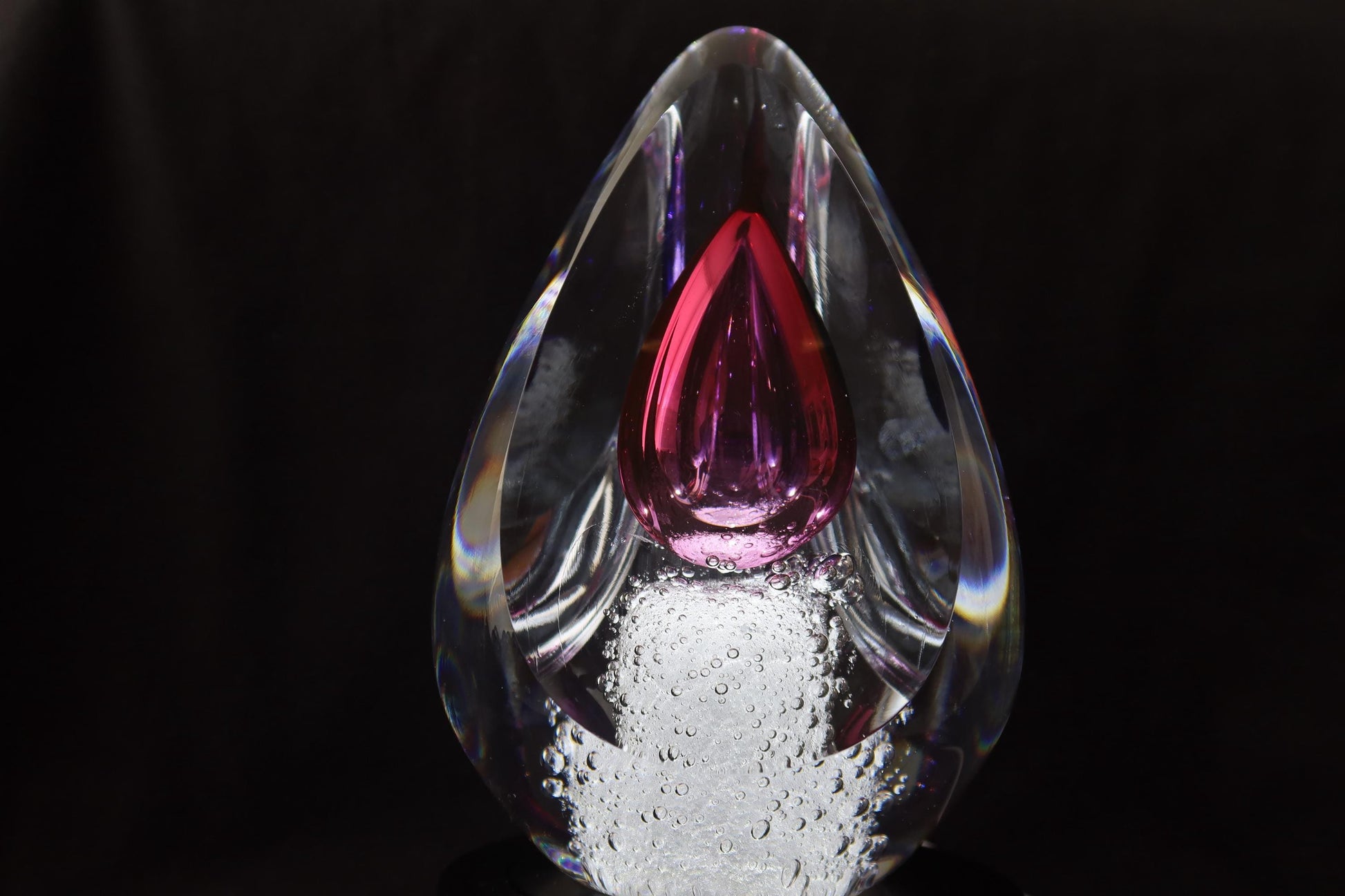 Handmade Blown Art Glass Shaped Sculpture