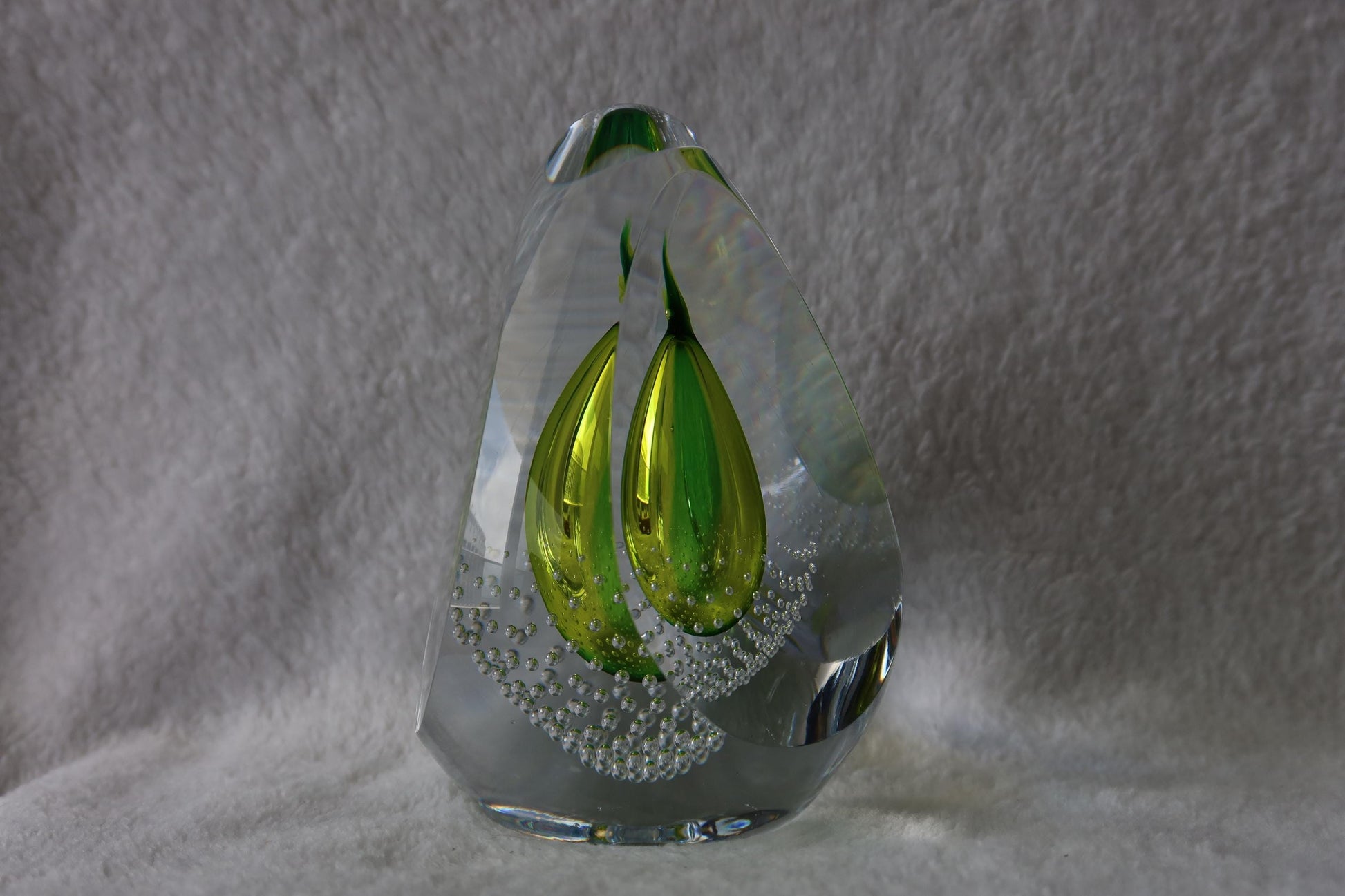 Handmade Blown Art Glass Shaped Sculpture