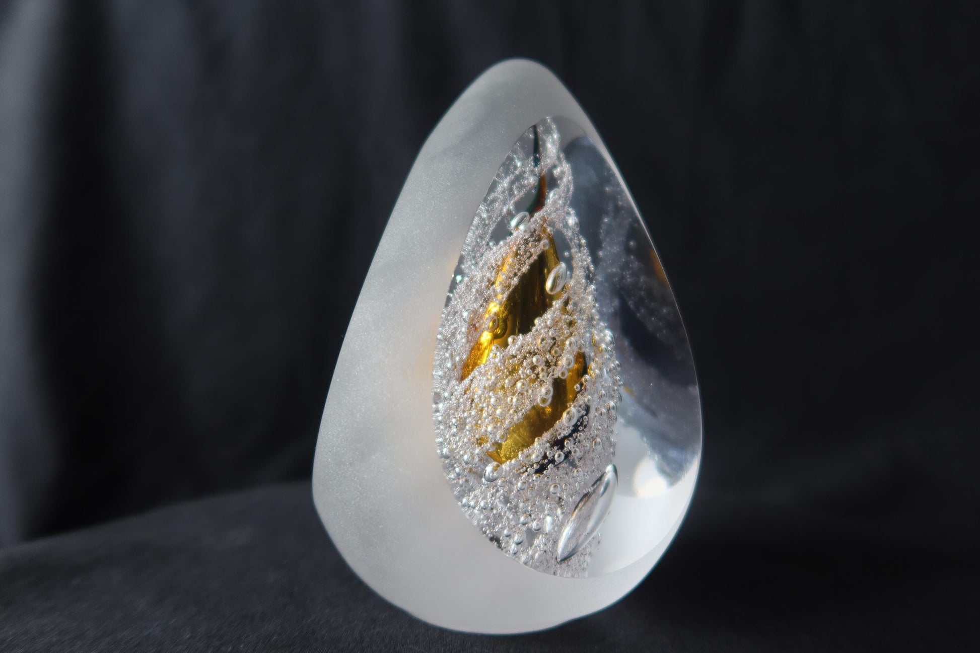 Handmade Blown Art Glass Shaped Sculpture