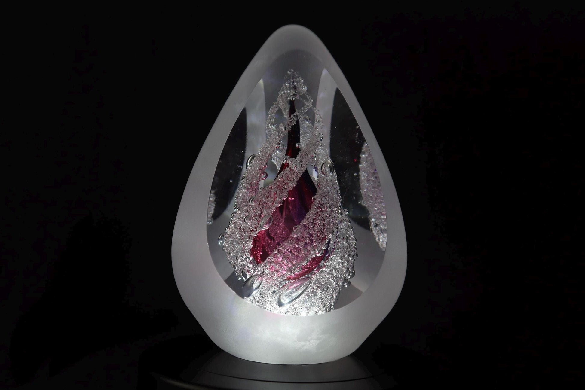 Handmade Blown Art Glass Shaped Sculpture