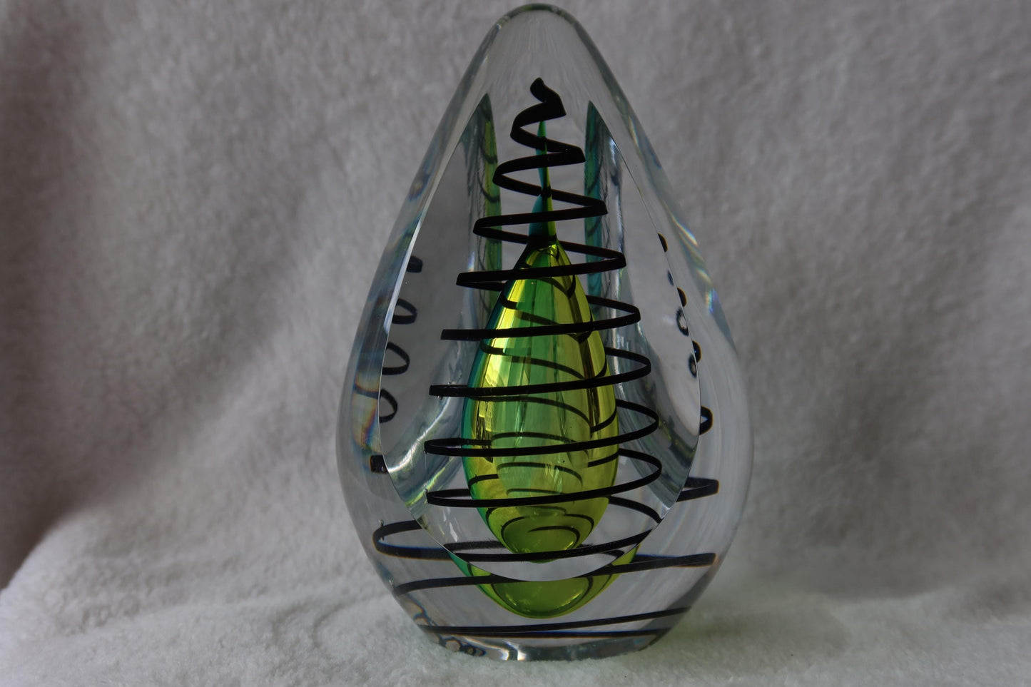 Handmade Blown Art Glass Shaped Sculpture