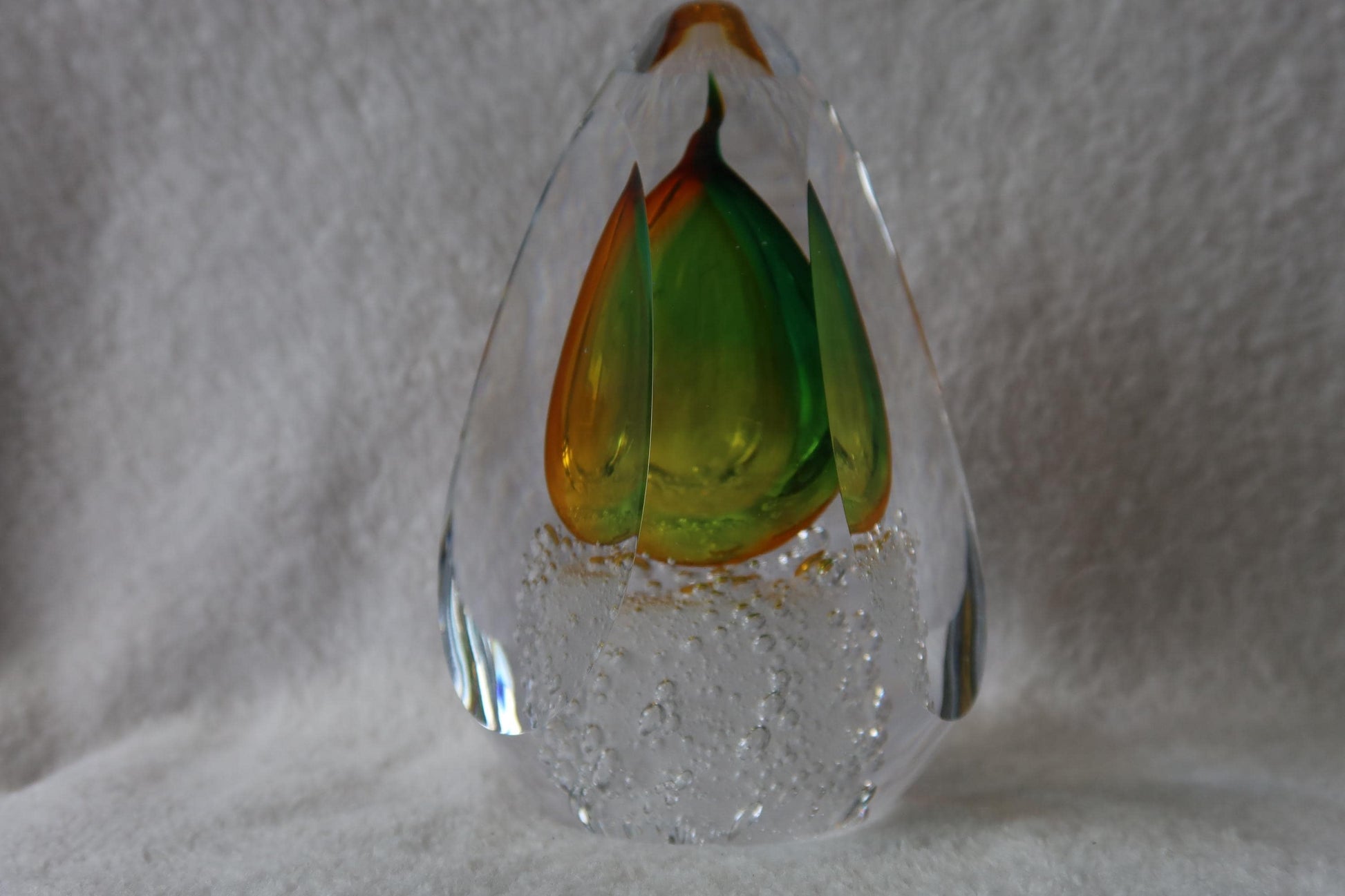 Handmade Blown Art Glass Shaped Sculpture
