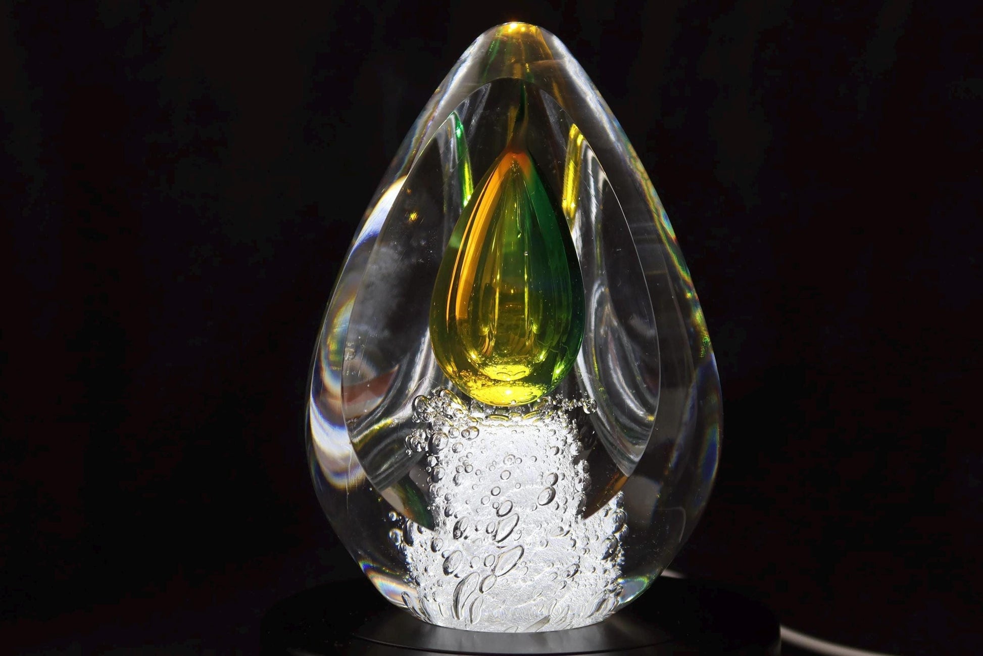 Handmade Blown Art Glass Shaped Sculpture
