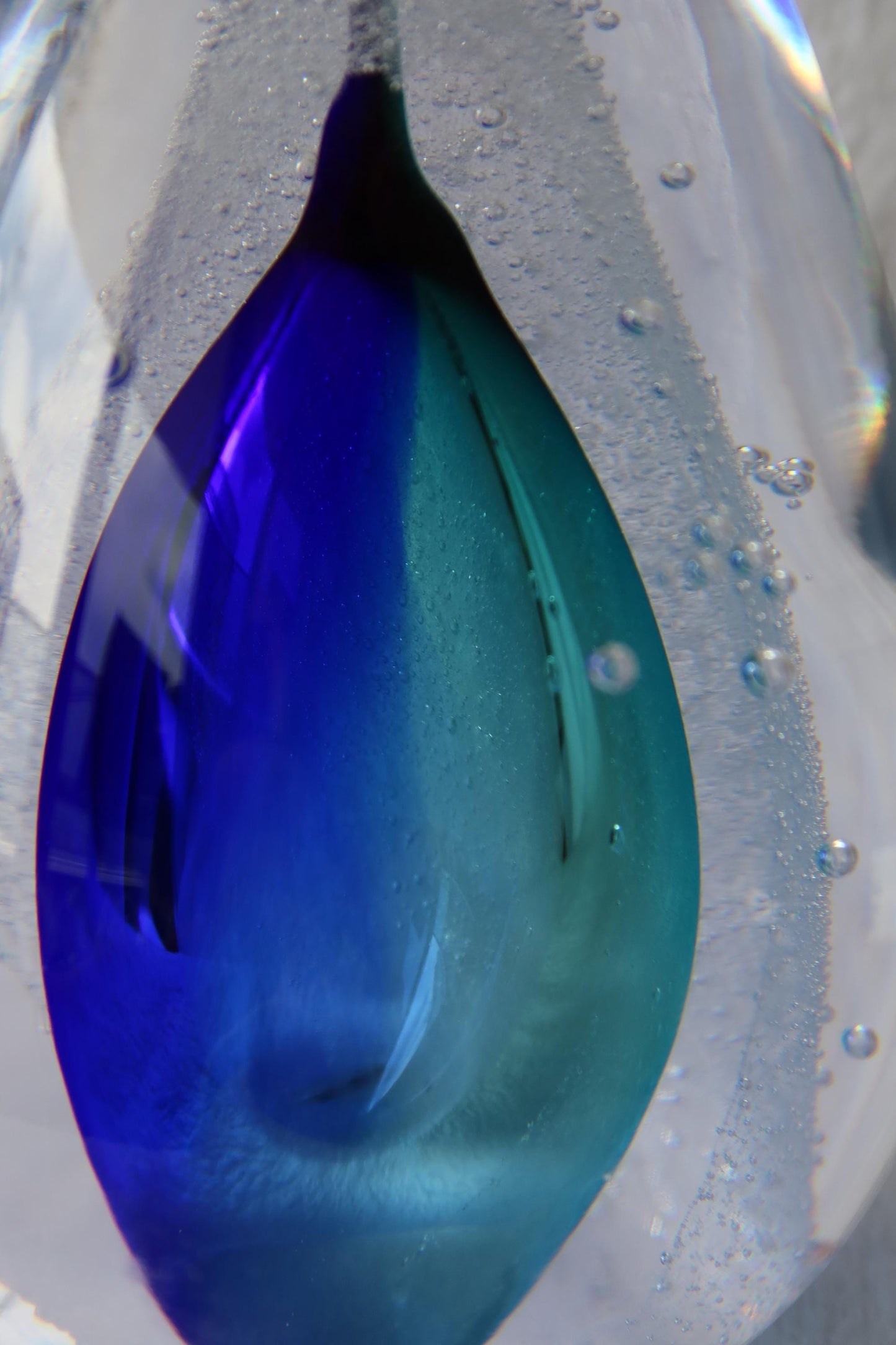 Handmade Blown Art Glass Shaped Sculpture