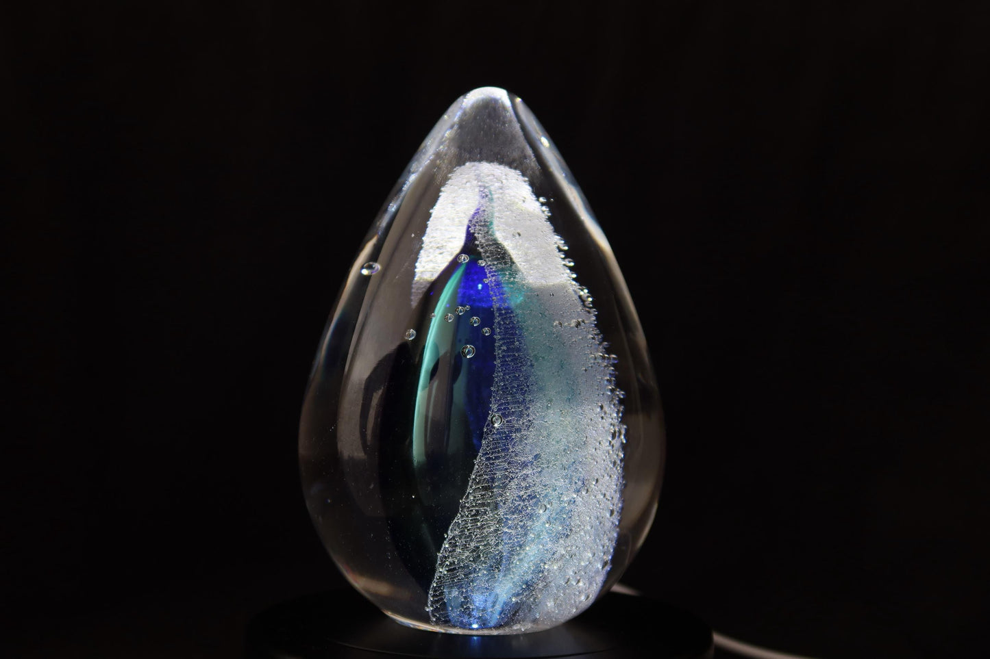 Handmade Blown Art Glass Shaped Sculpture