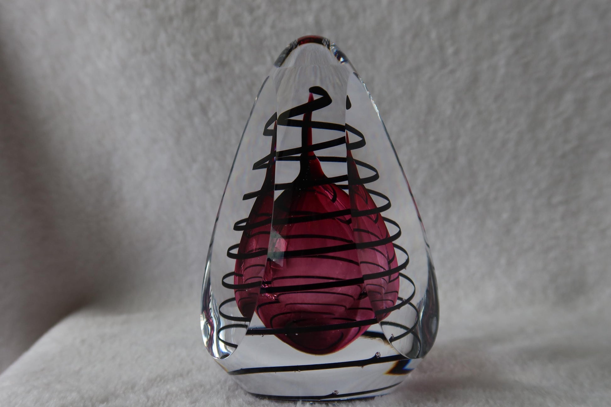 Handmade Blown Art Glass Shaped Sculpture