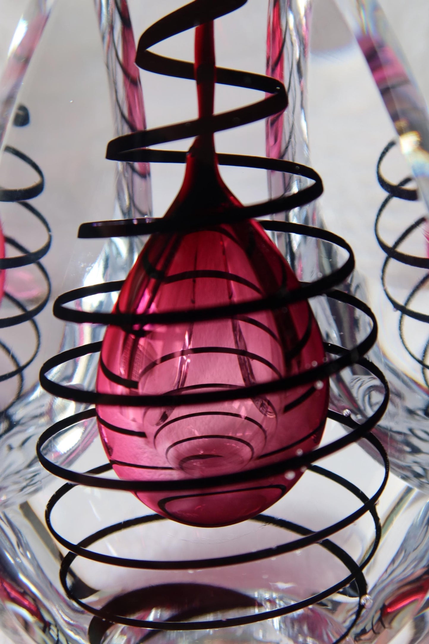 Handmade Blown Art Glass Shaped Sculpture