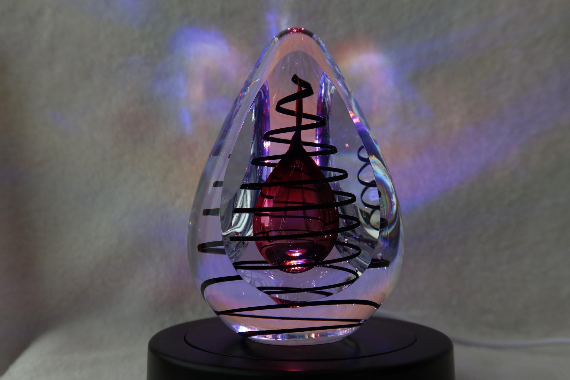 Handmade Blown Art Glass Shaped Sculpture
