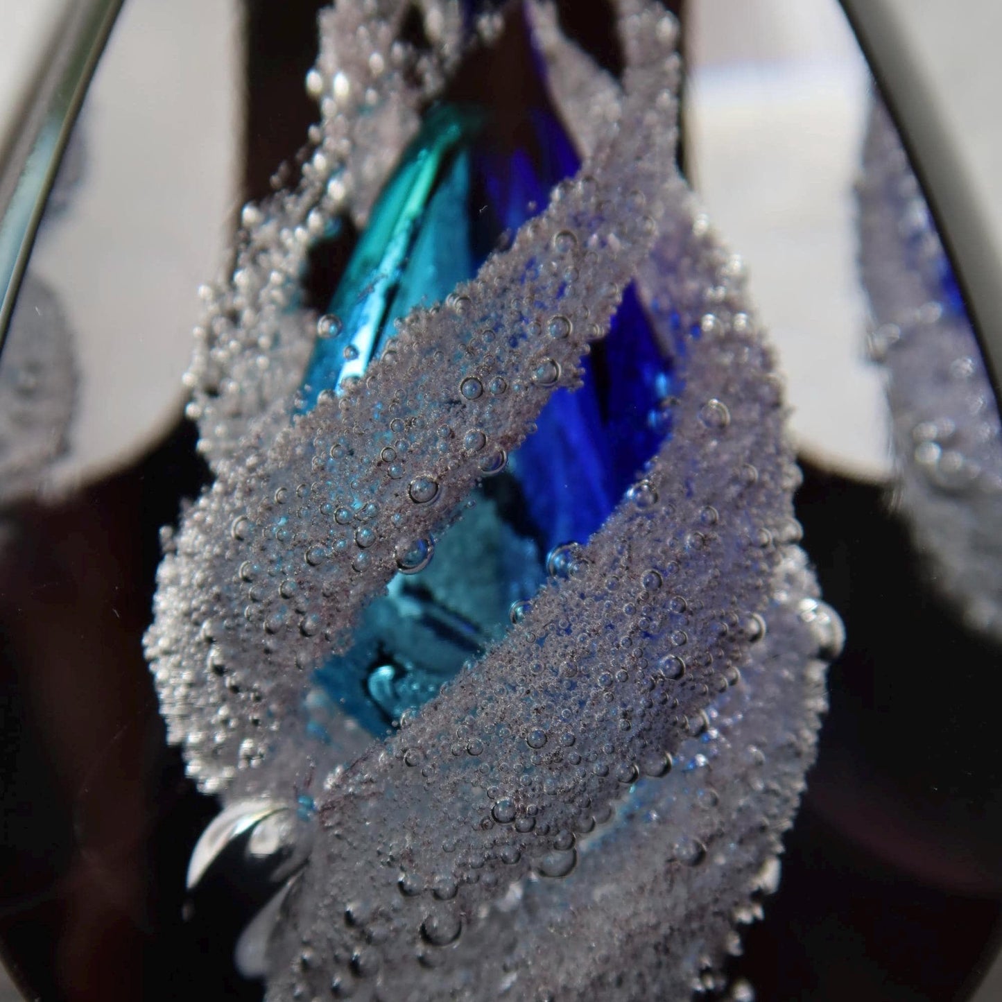 Handmade Blown Art Glass Shaped Sculpture