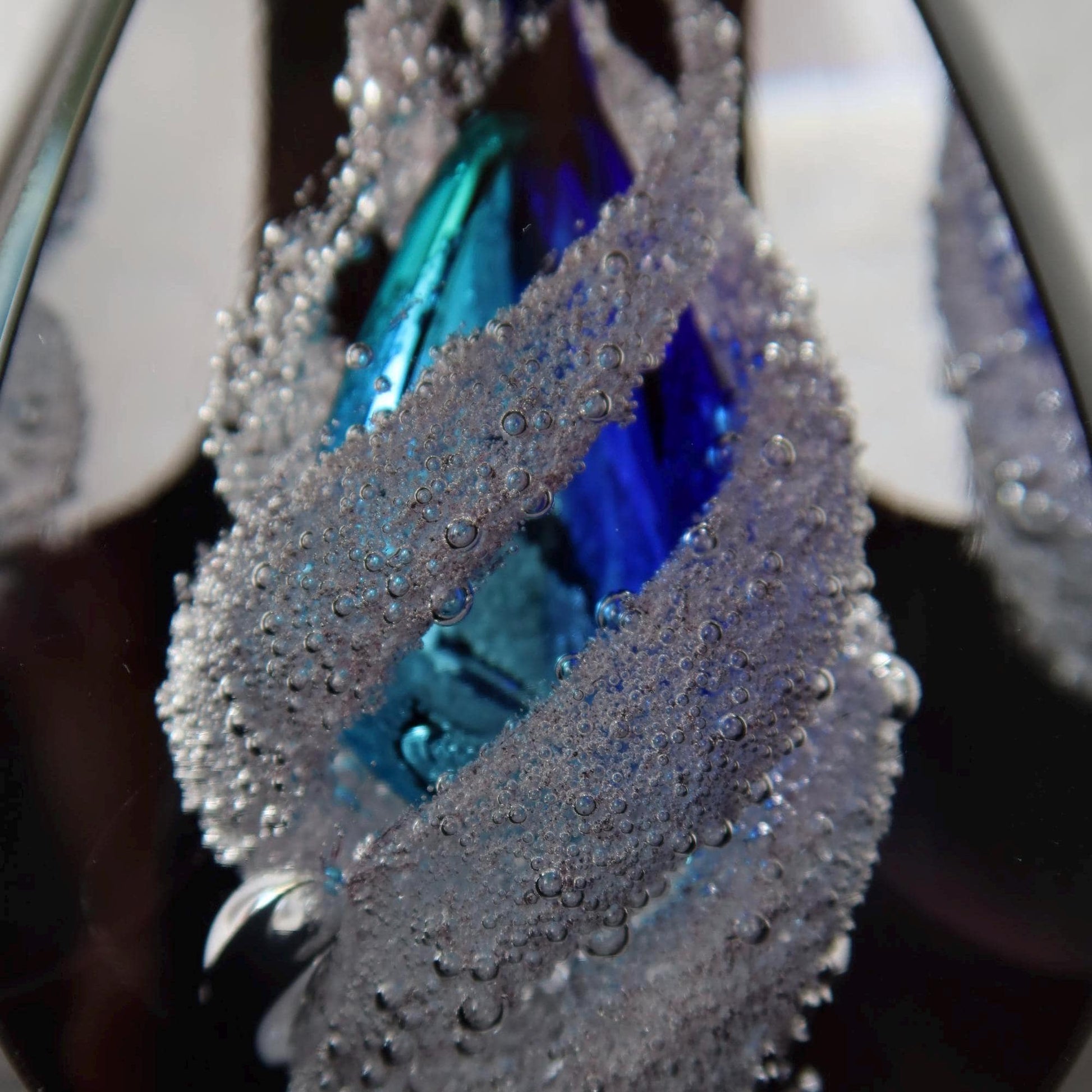 Handmade Blown Art Glass Shaped Sculpture