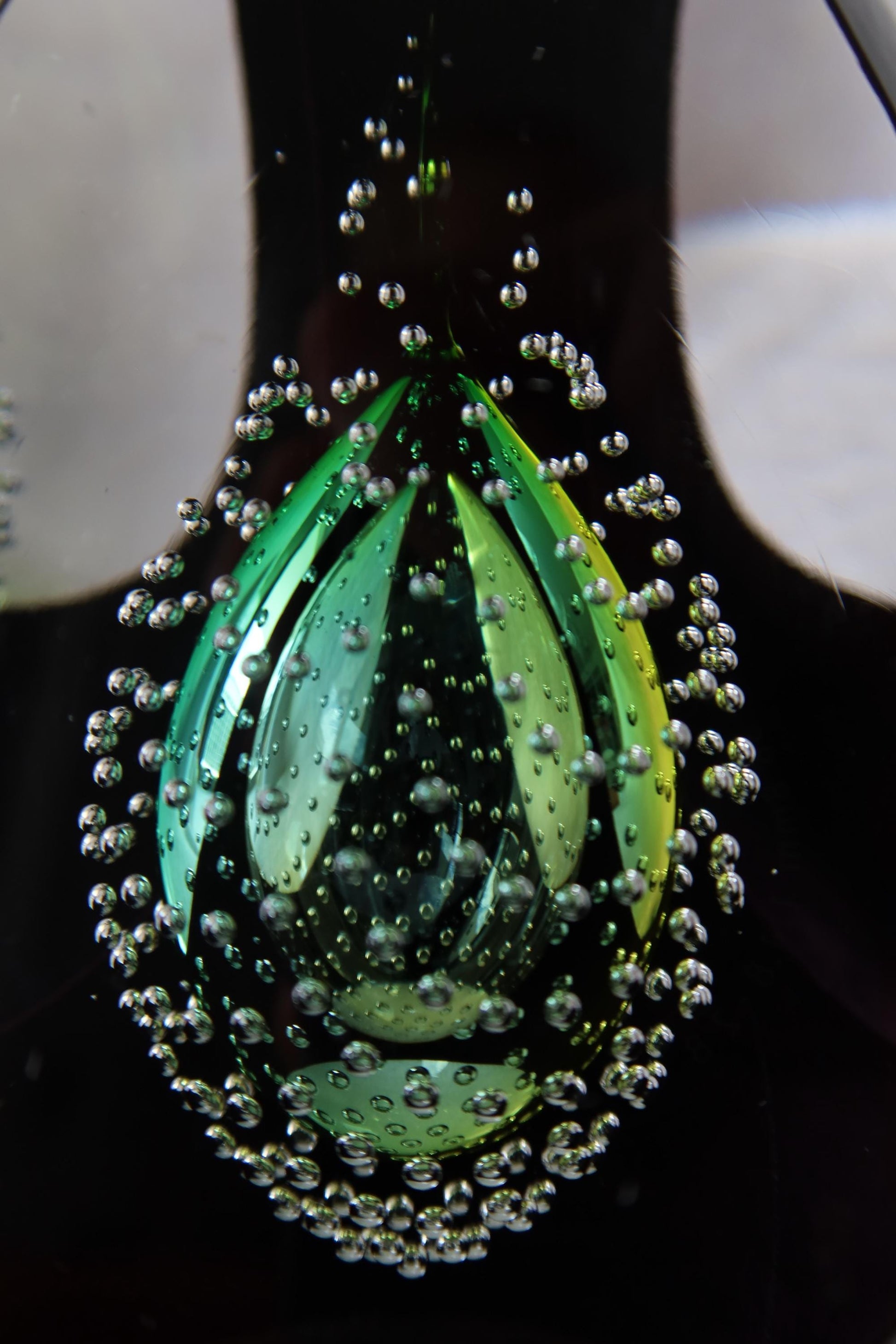 Handmade Blown Art Glass Shaped Sculpture