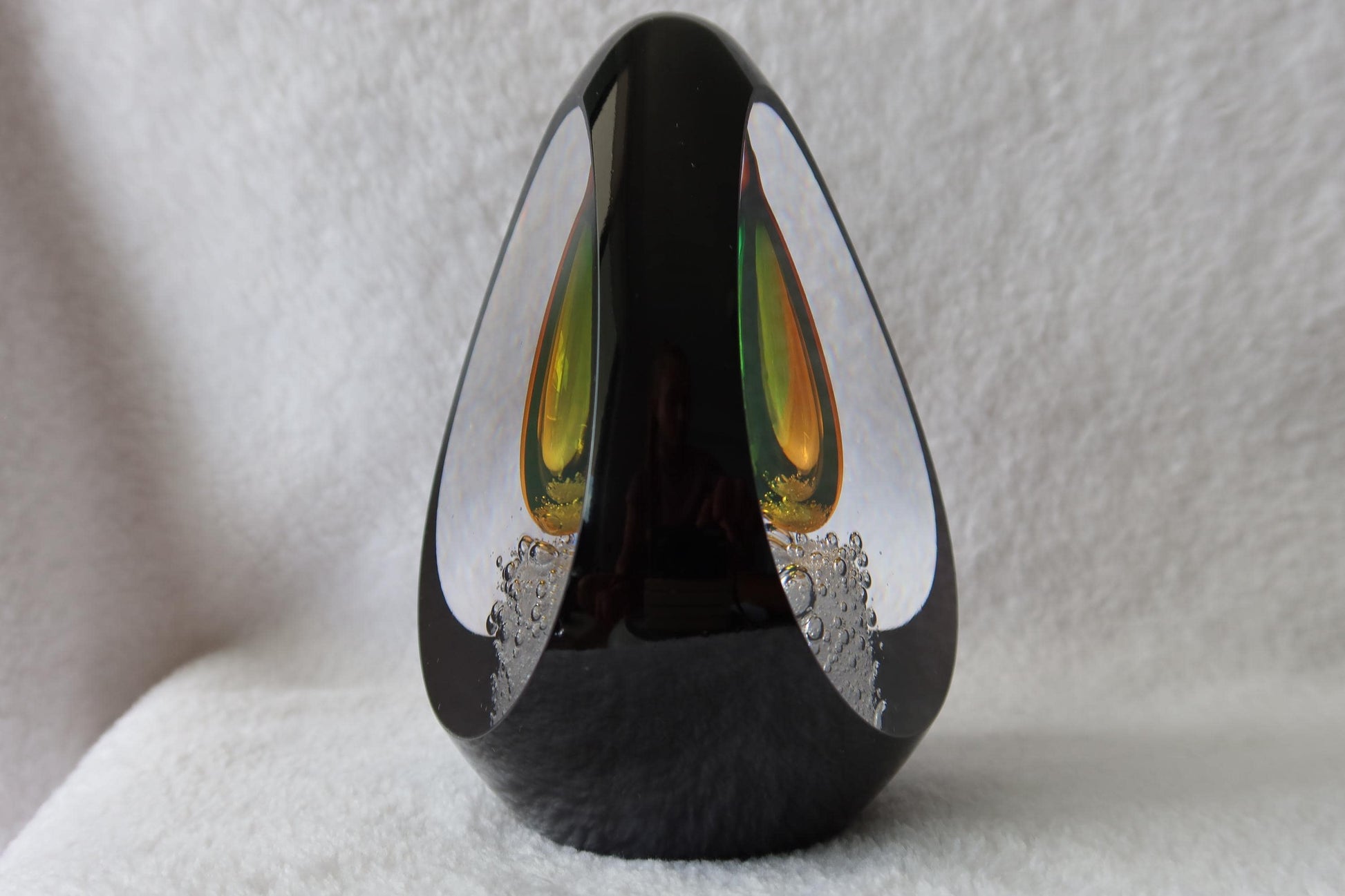 Handmade Blown Art Glass Shaped Sculpture
